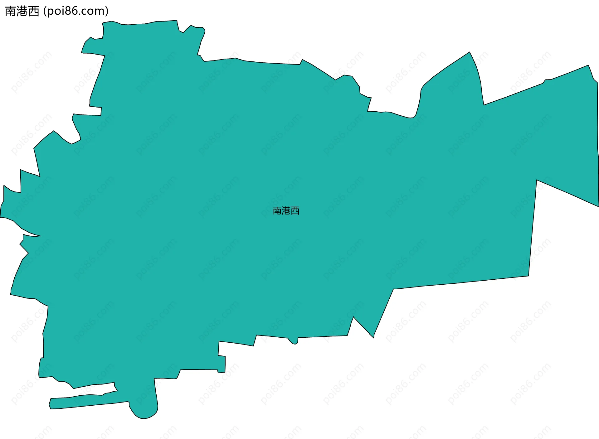 南港西边界地图