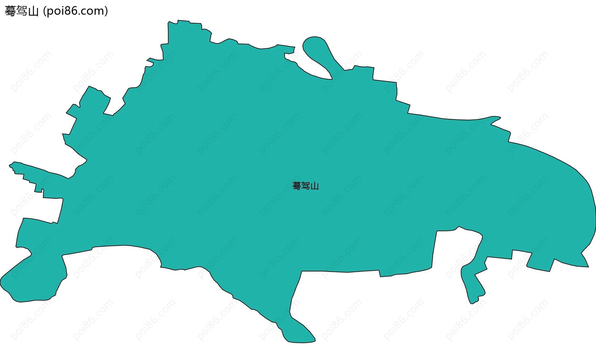 蓦驾山边界地图