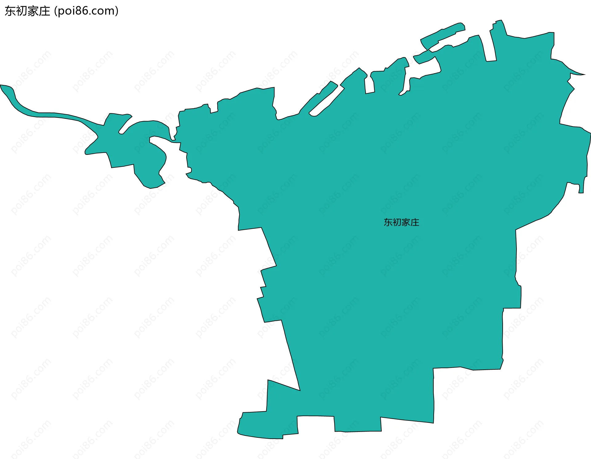 东初家庄边界地图
