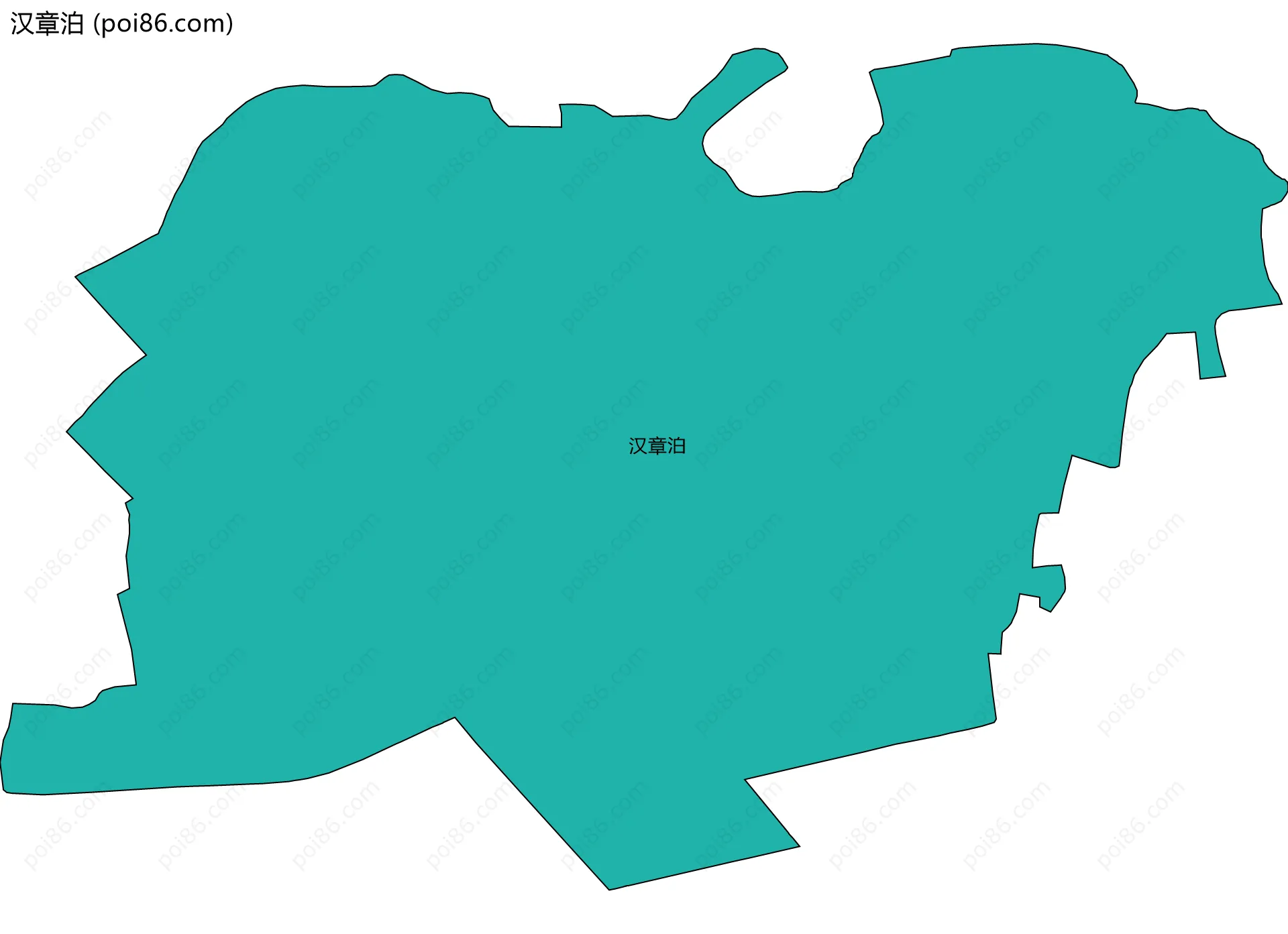 汉章泊边界地图