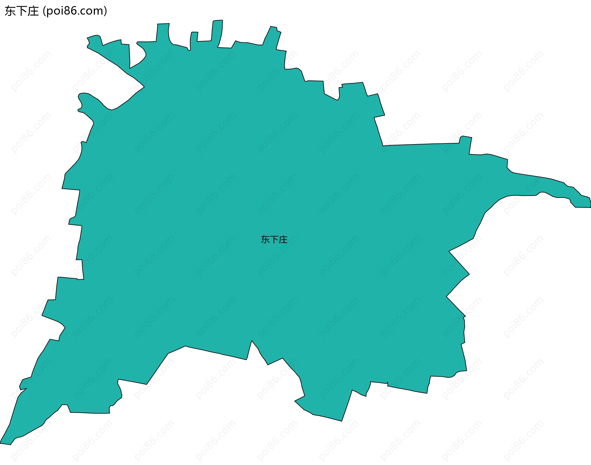 东下庄边界地图