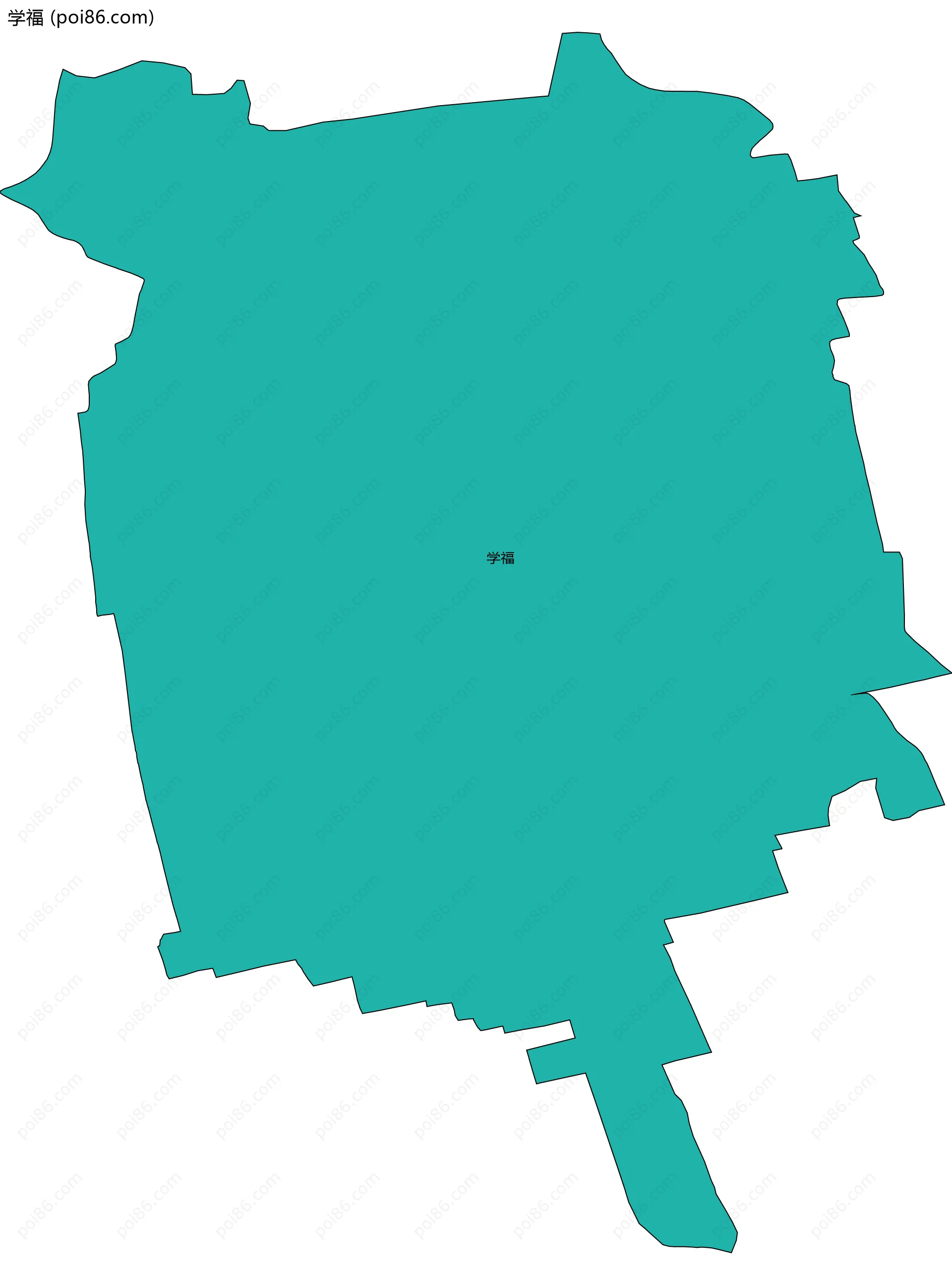 学福边界地图