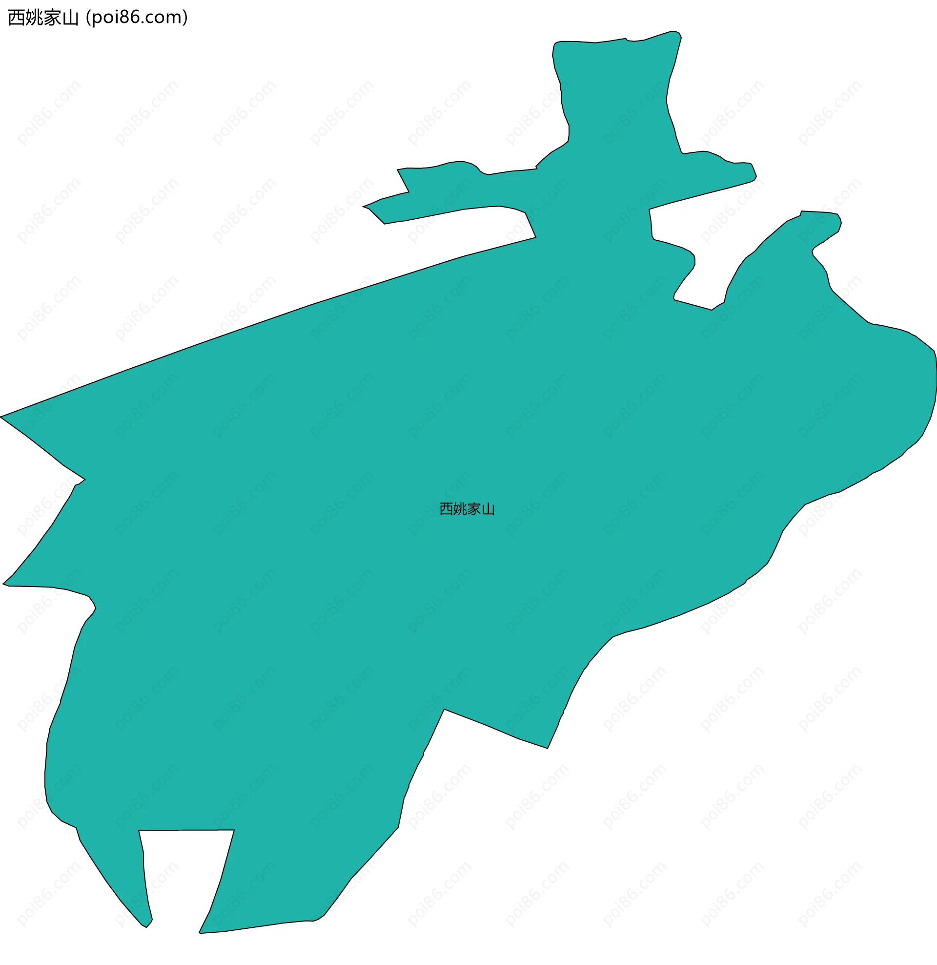 西姚家山边界地图