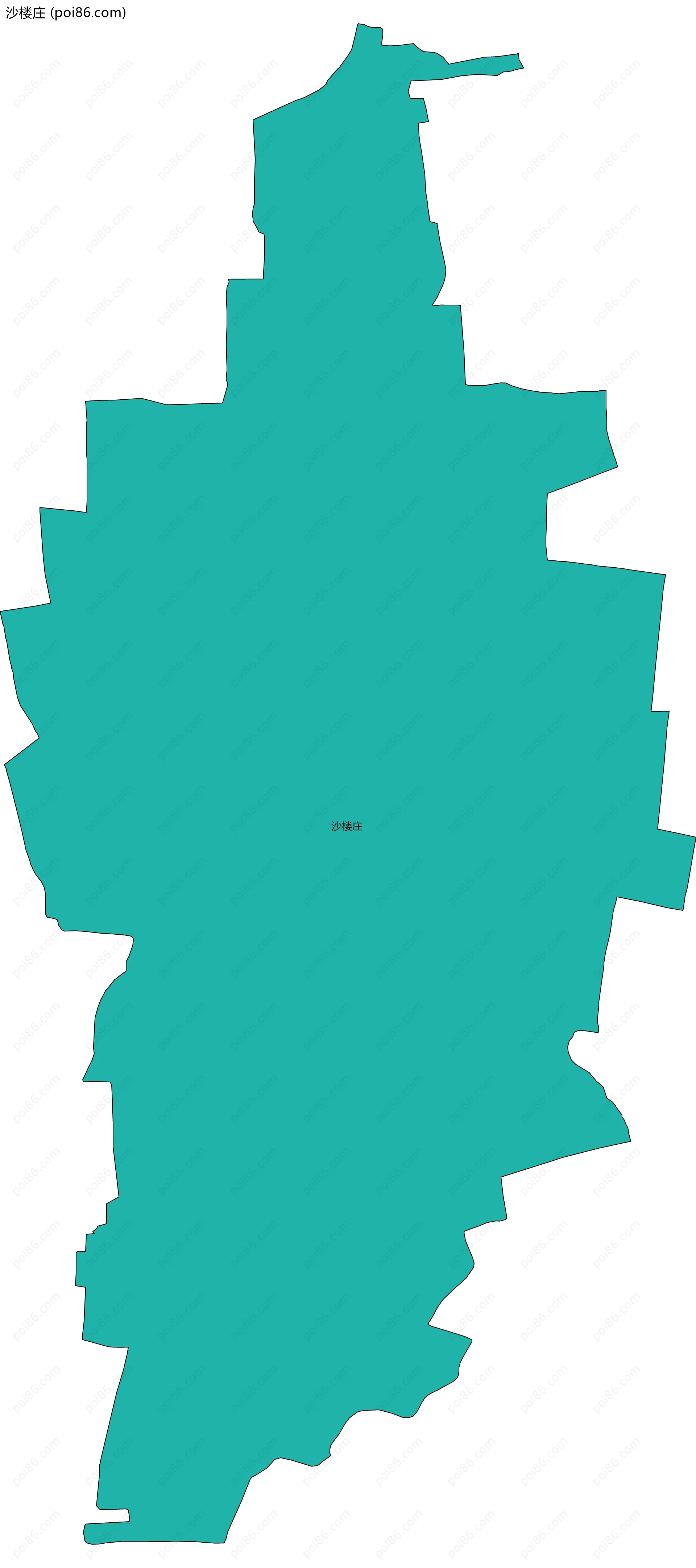 沙楼庄边界地图