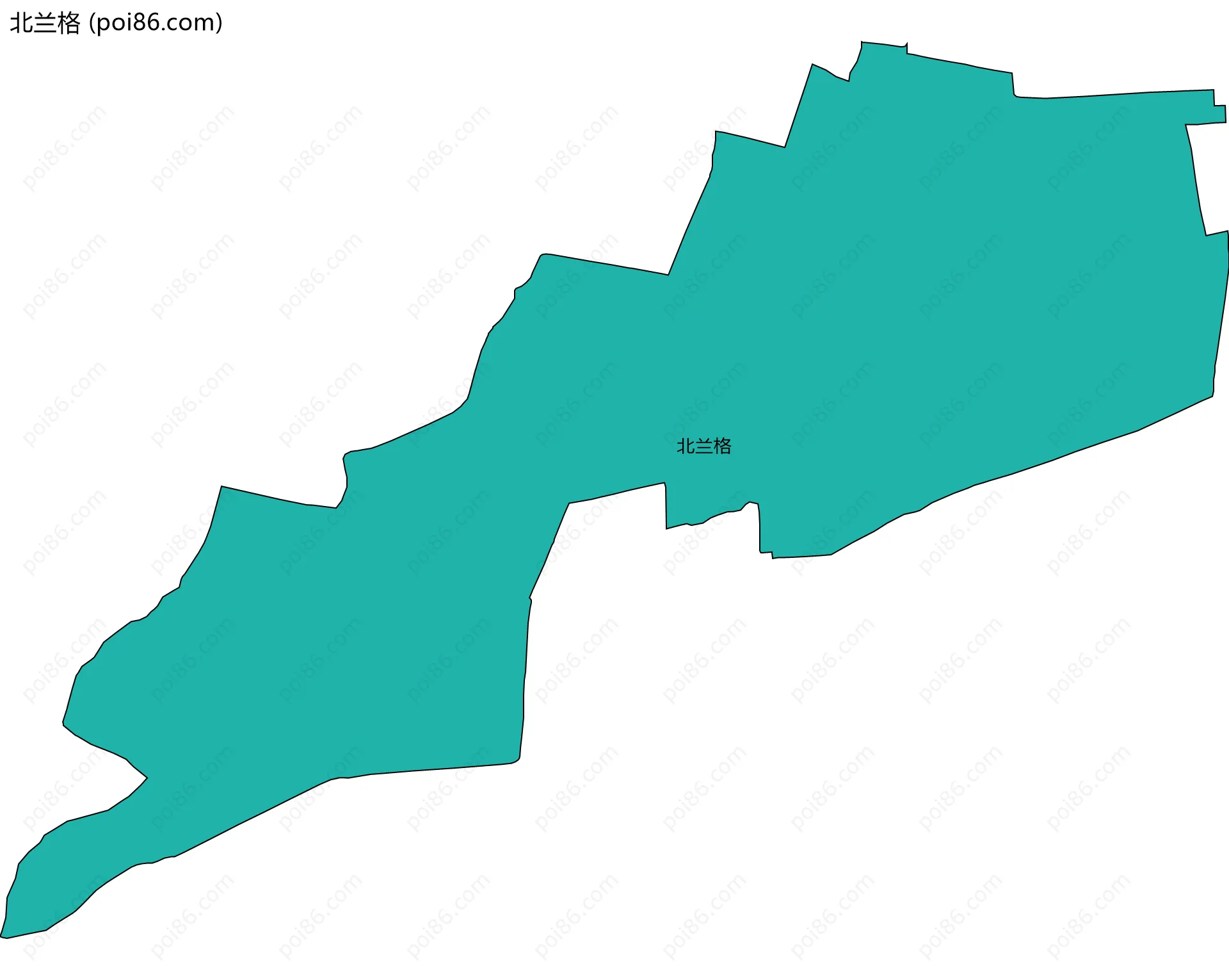 北兰格边界地图