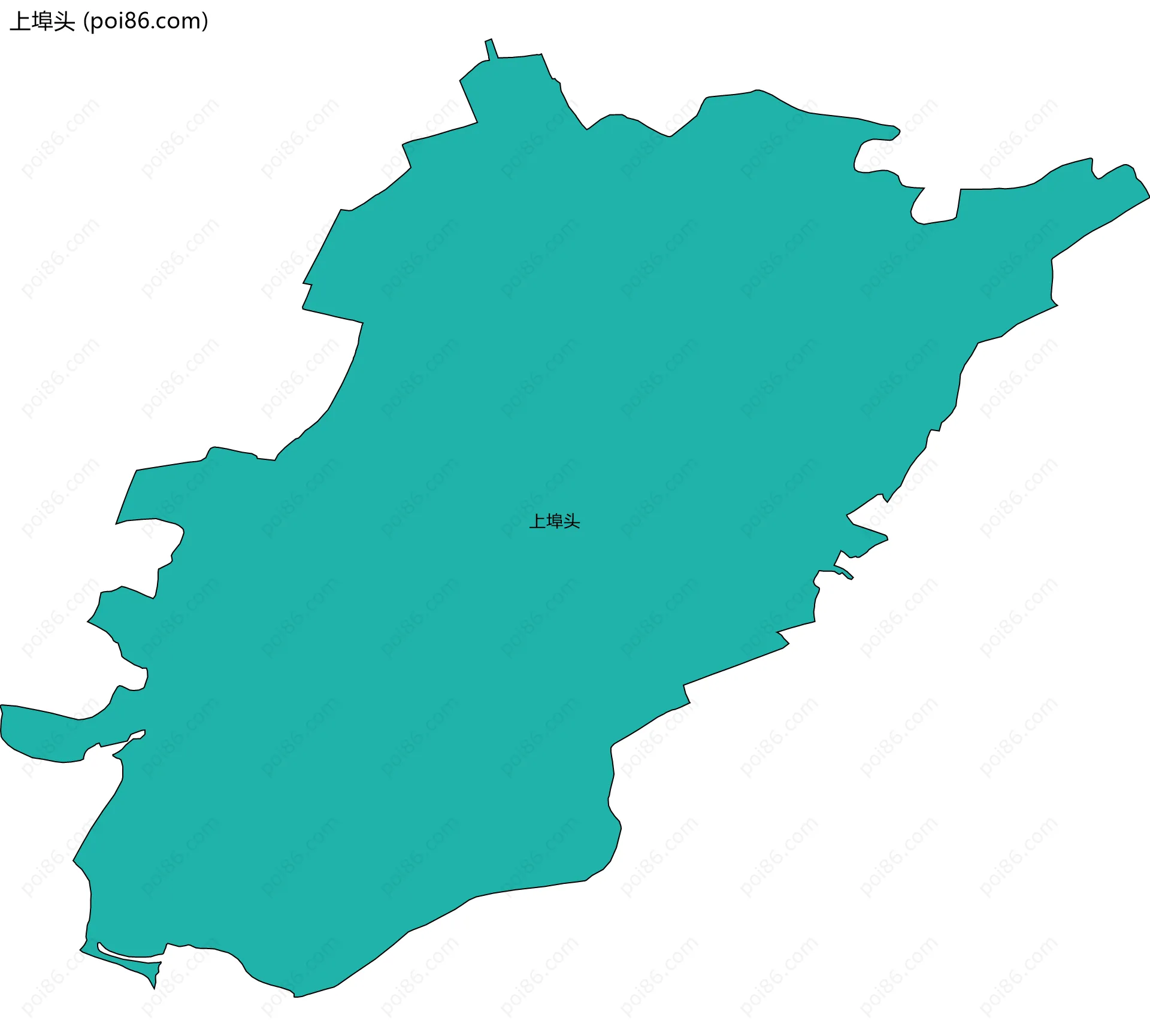 上埠头边界地图