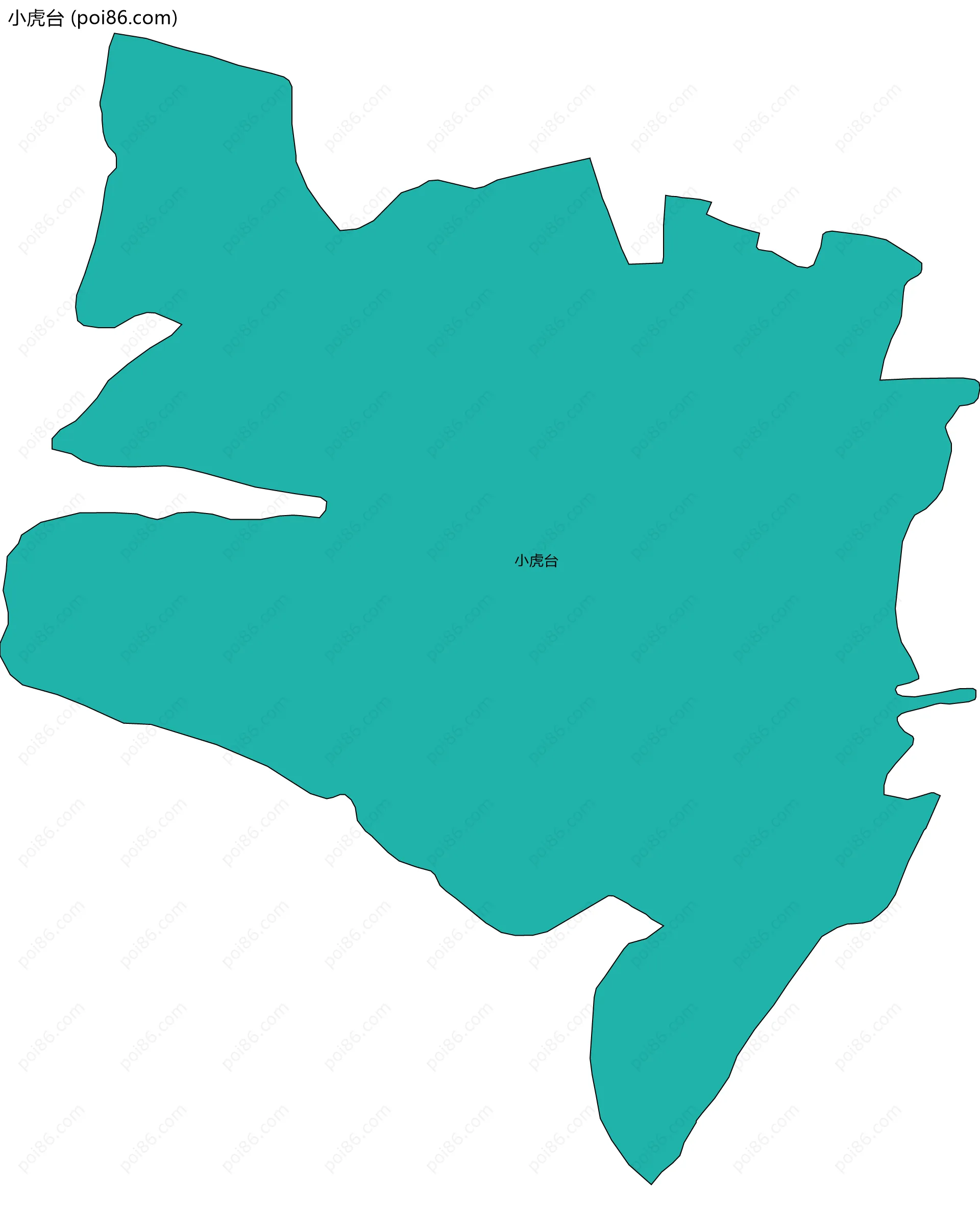 小虎台边界地图