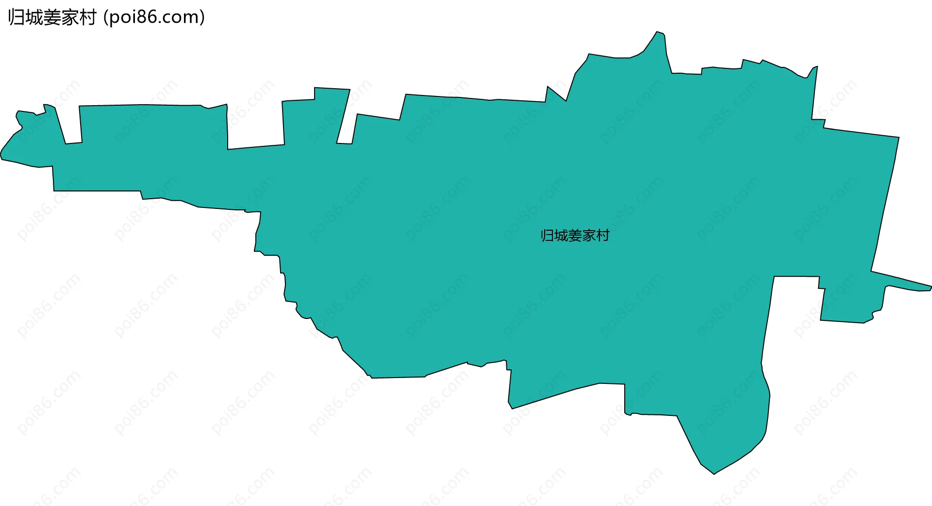 归城姜家村边界地图