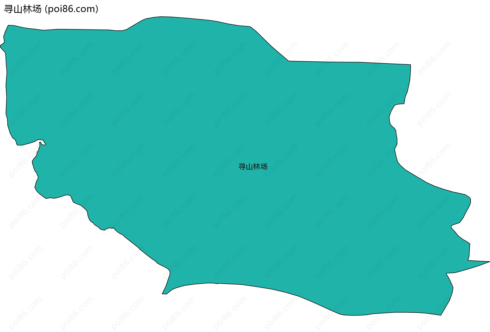 寻山林场边界地图