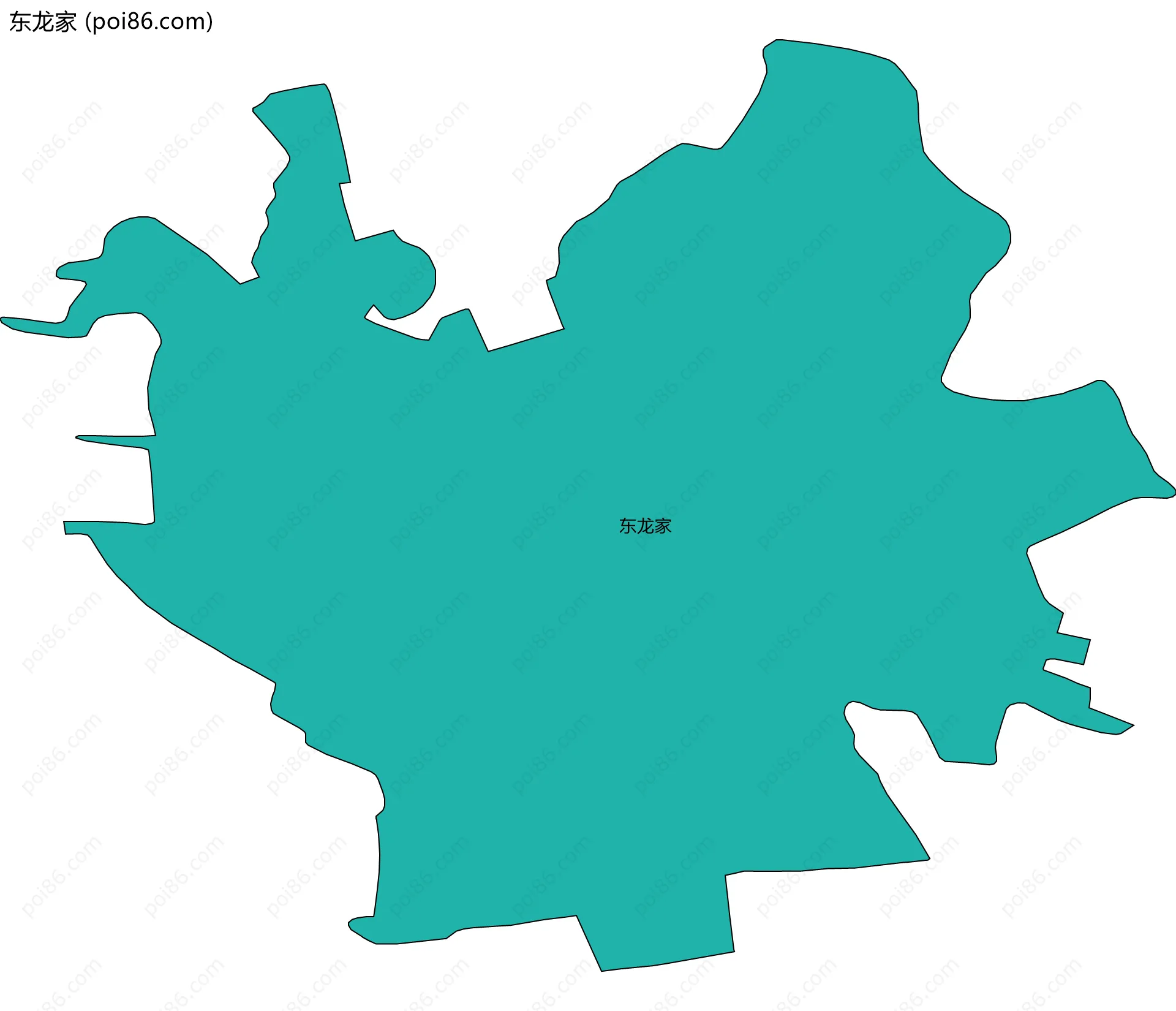 东龙家边界地图