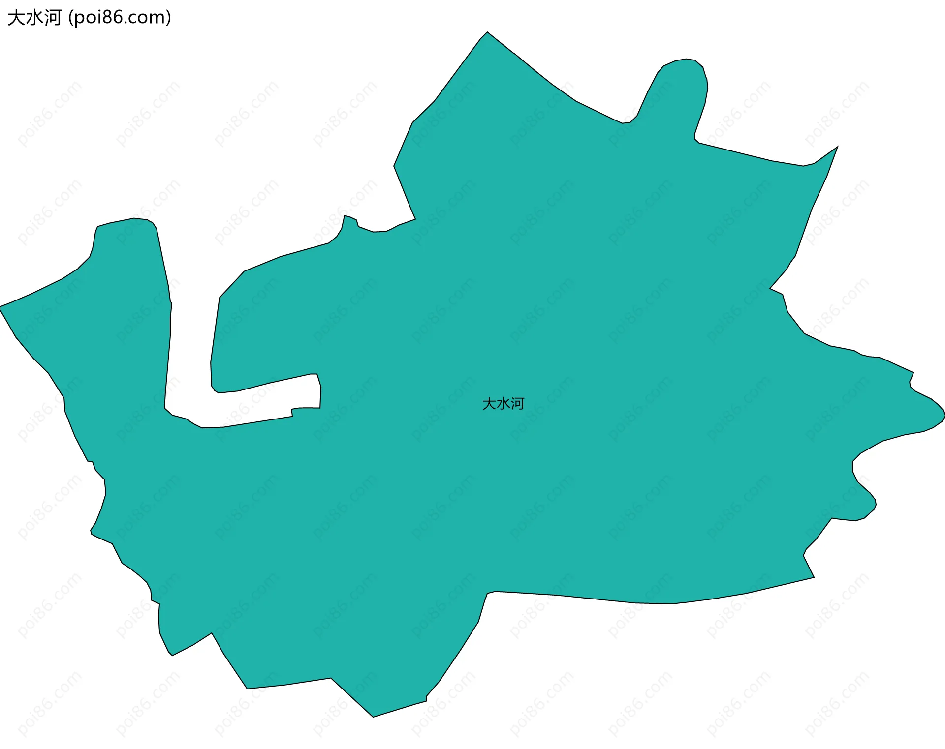 大水河边界地图