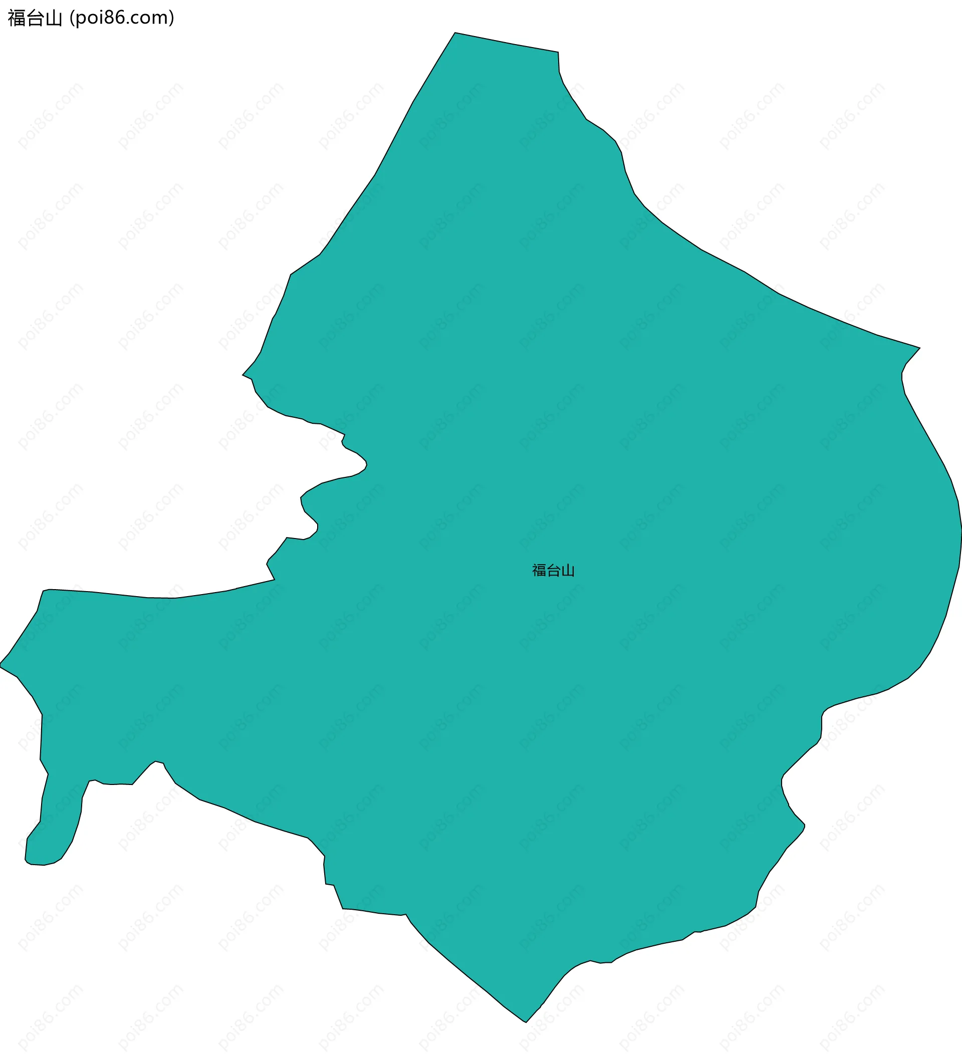 福台山边界地图