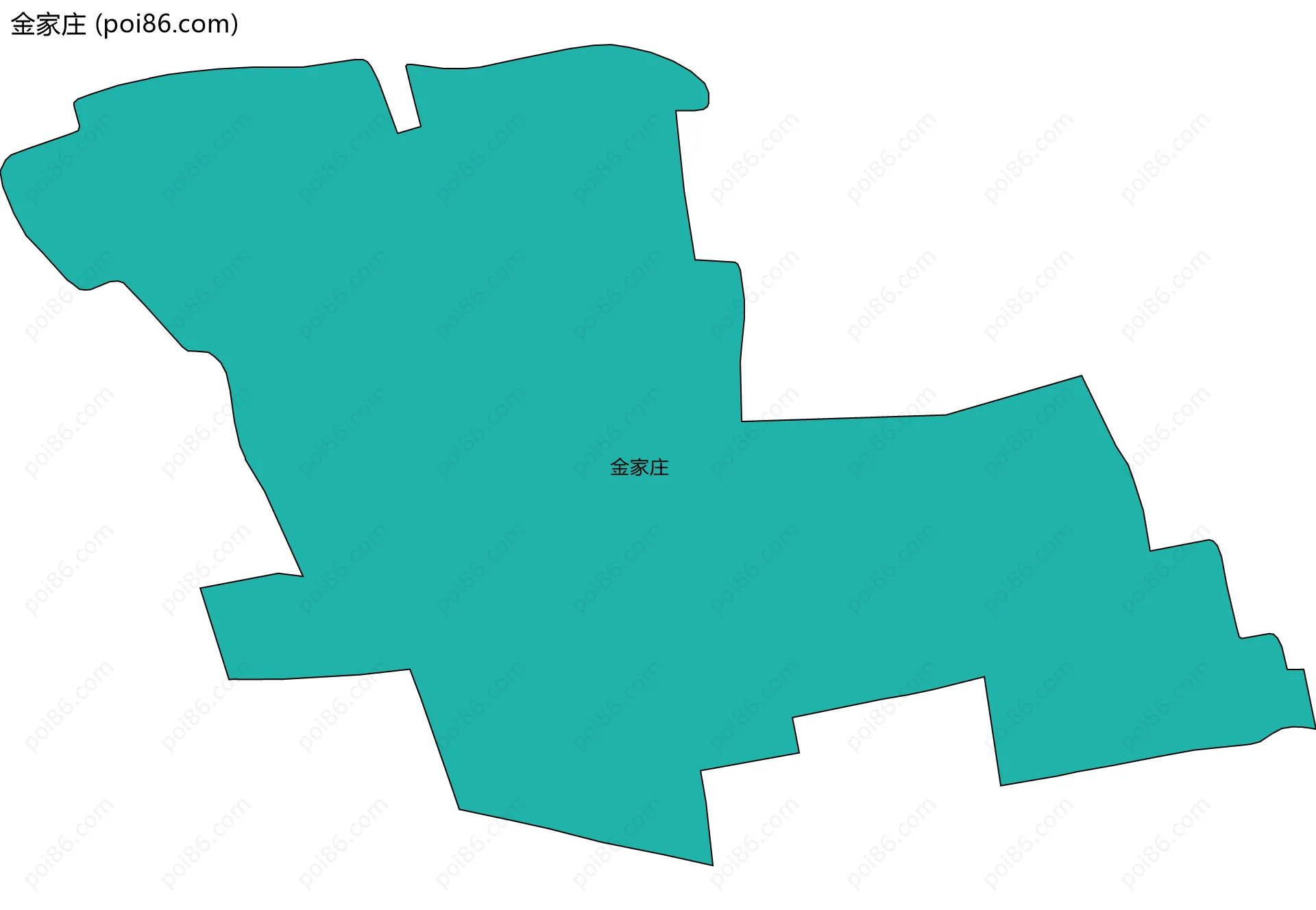 金家庄边界地图