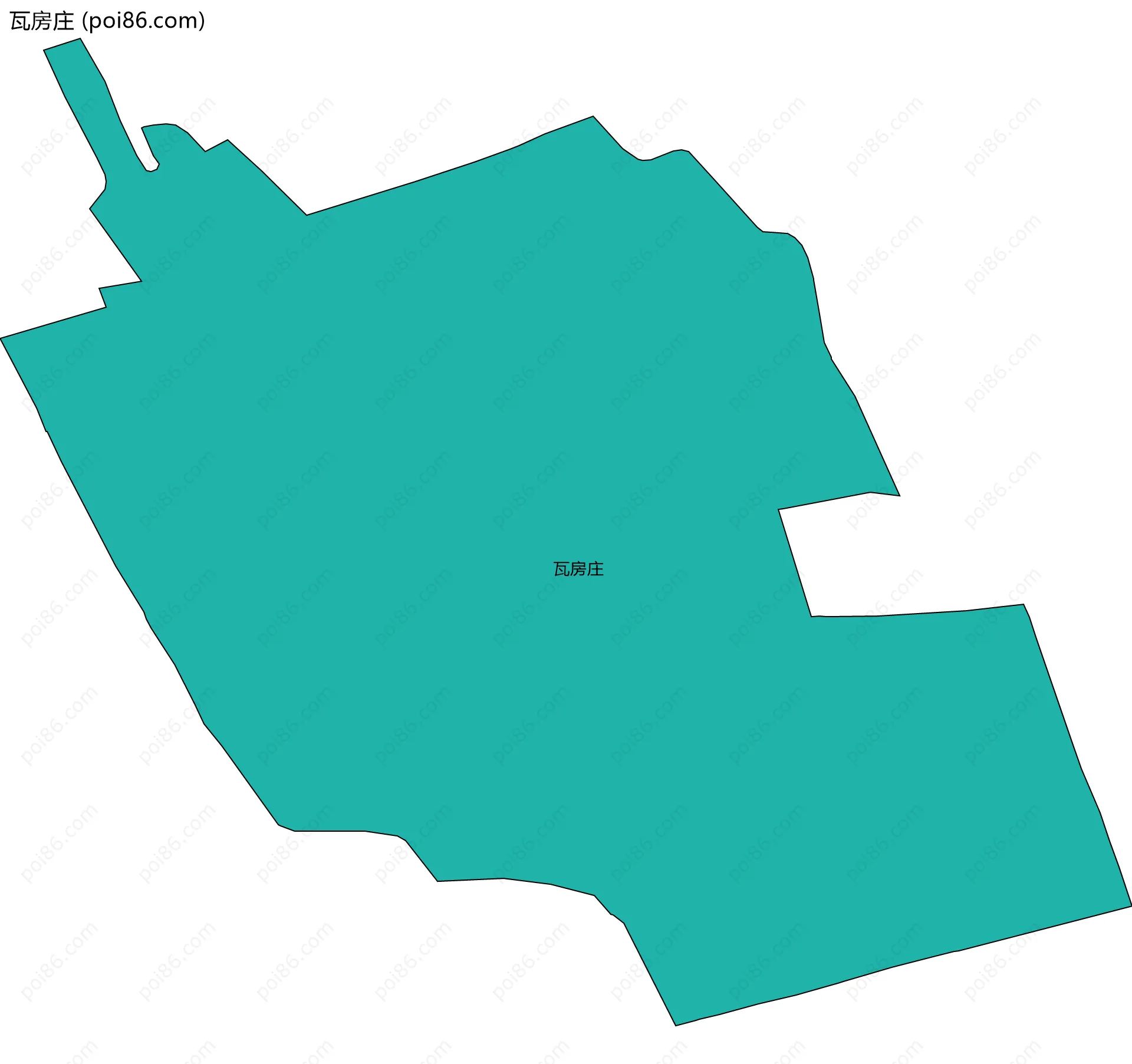 瓦房庄边界地图