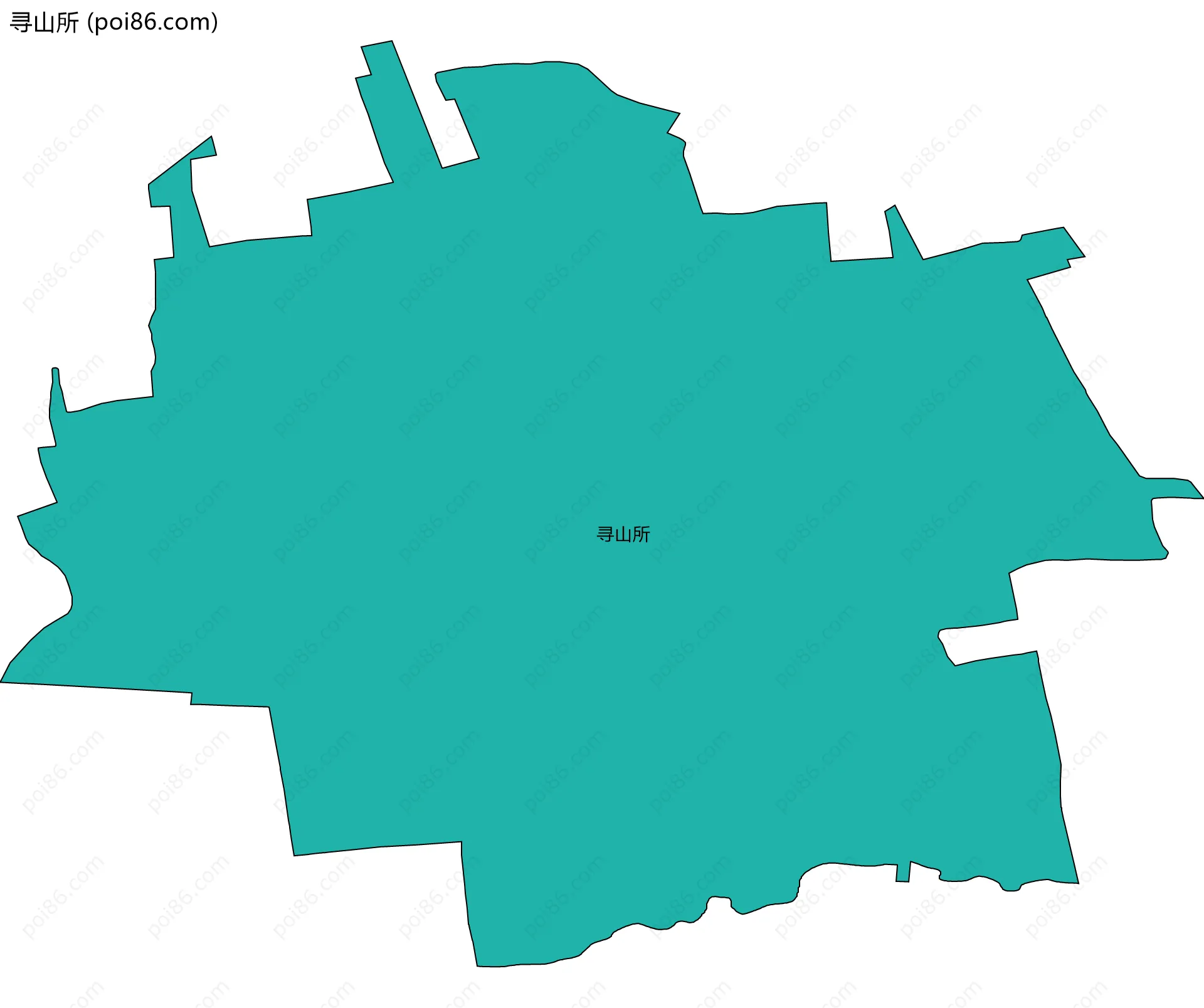 寻山所边界地图