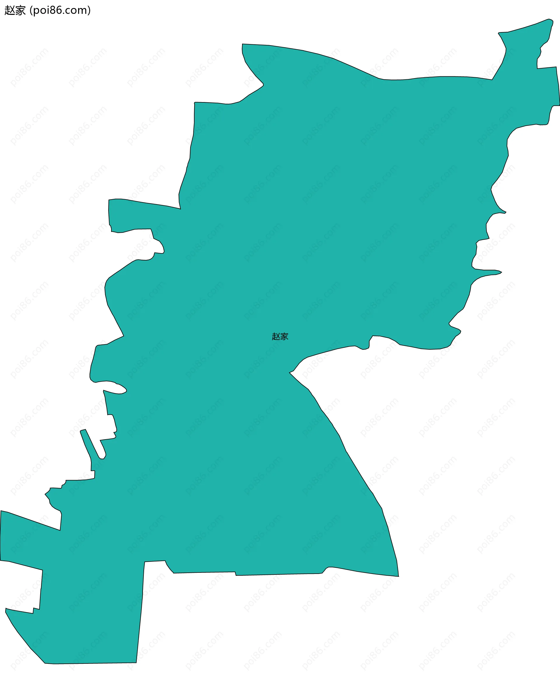 赵家边界地图