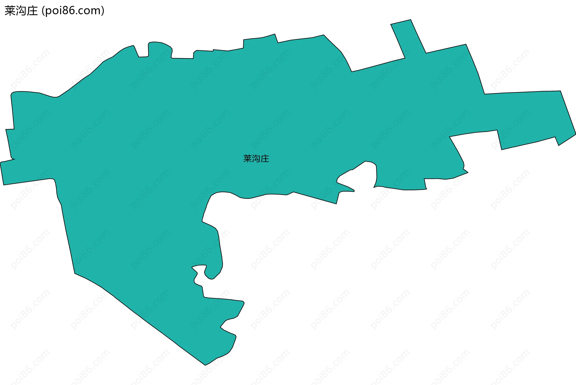 莱沟庄边界地图