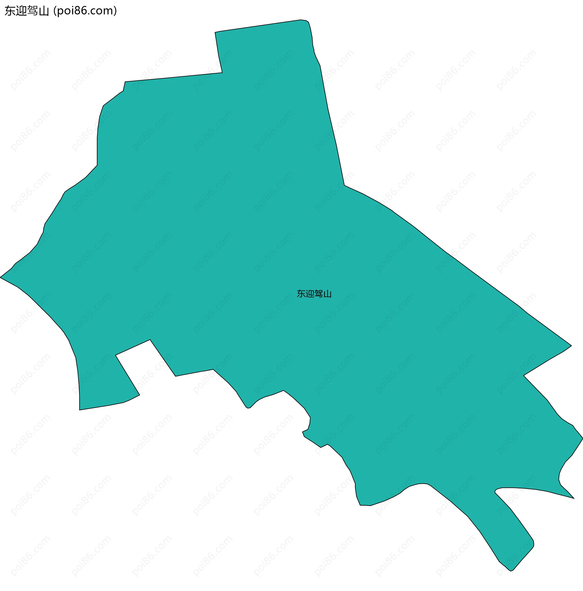 东迎驾山边界地图