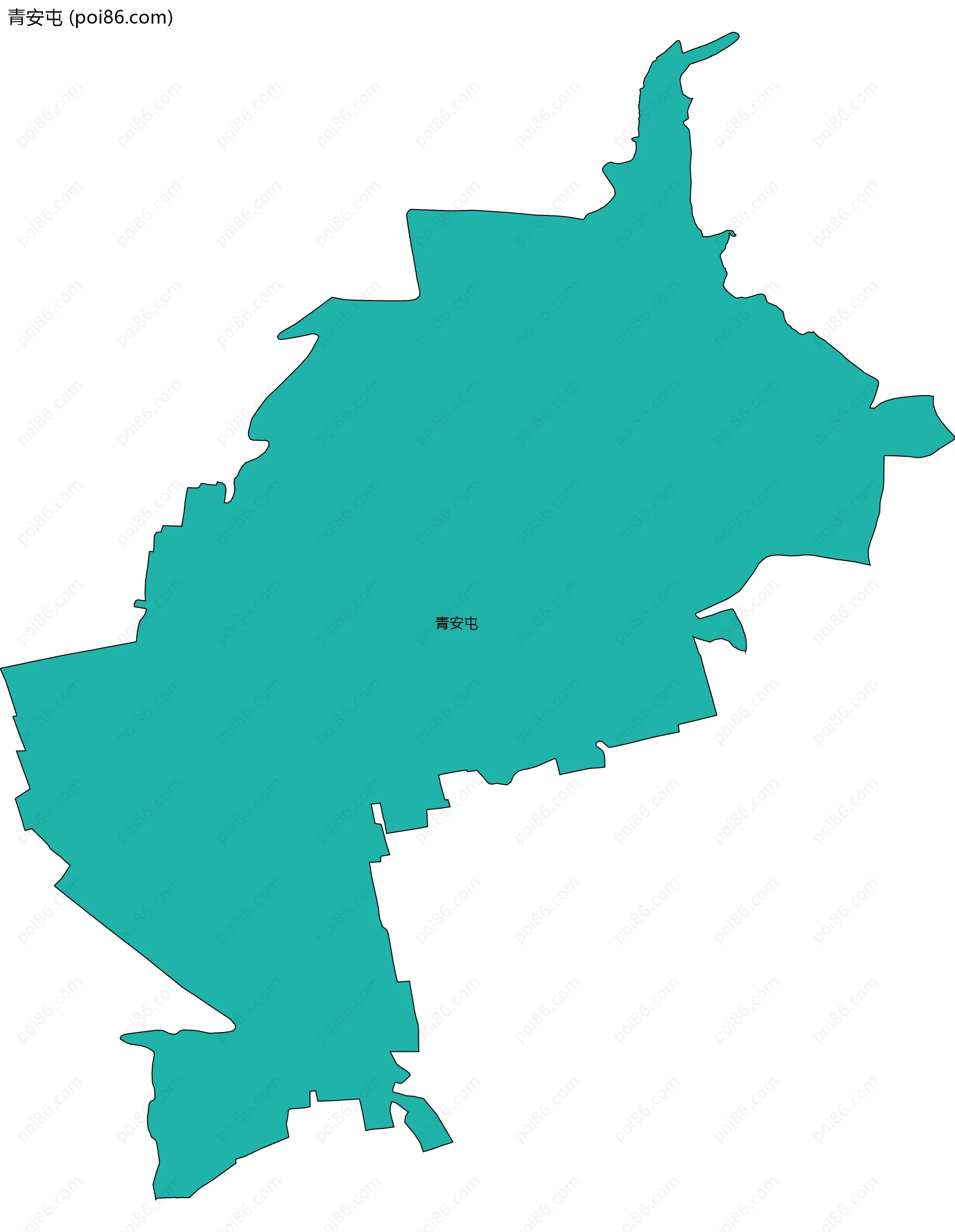 青安屯边界地图