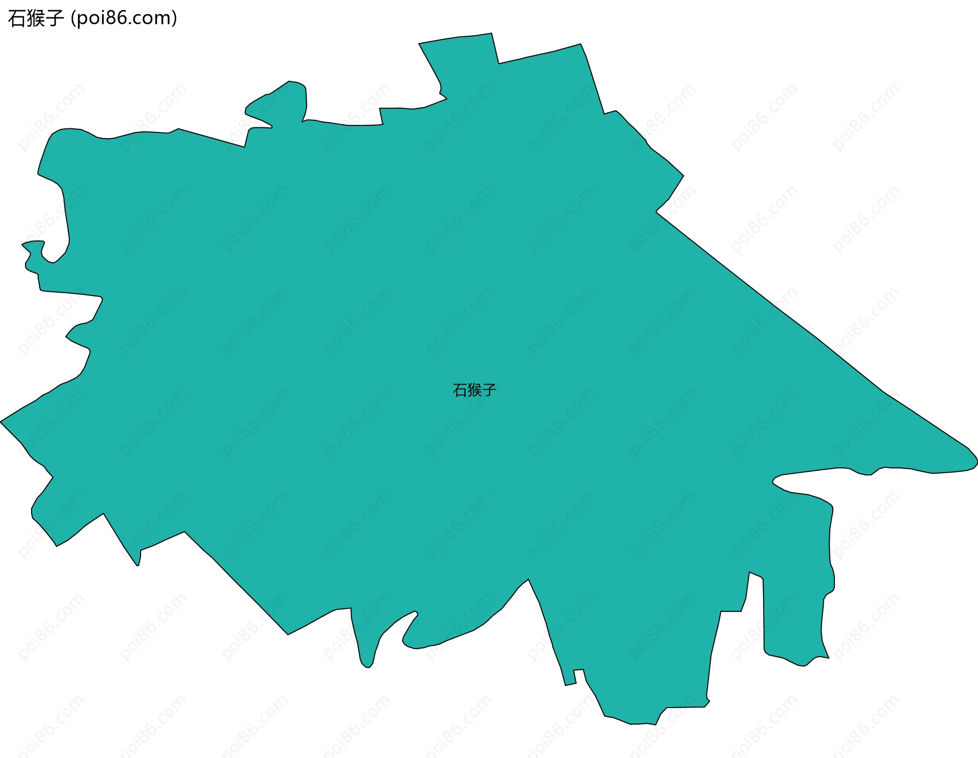 石猴子边界地图