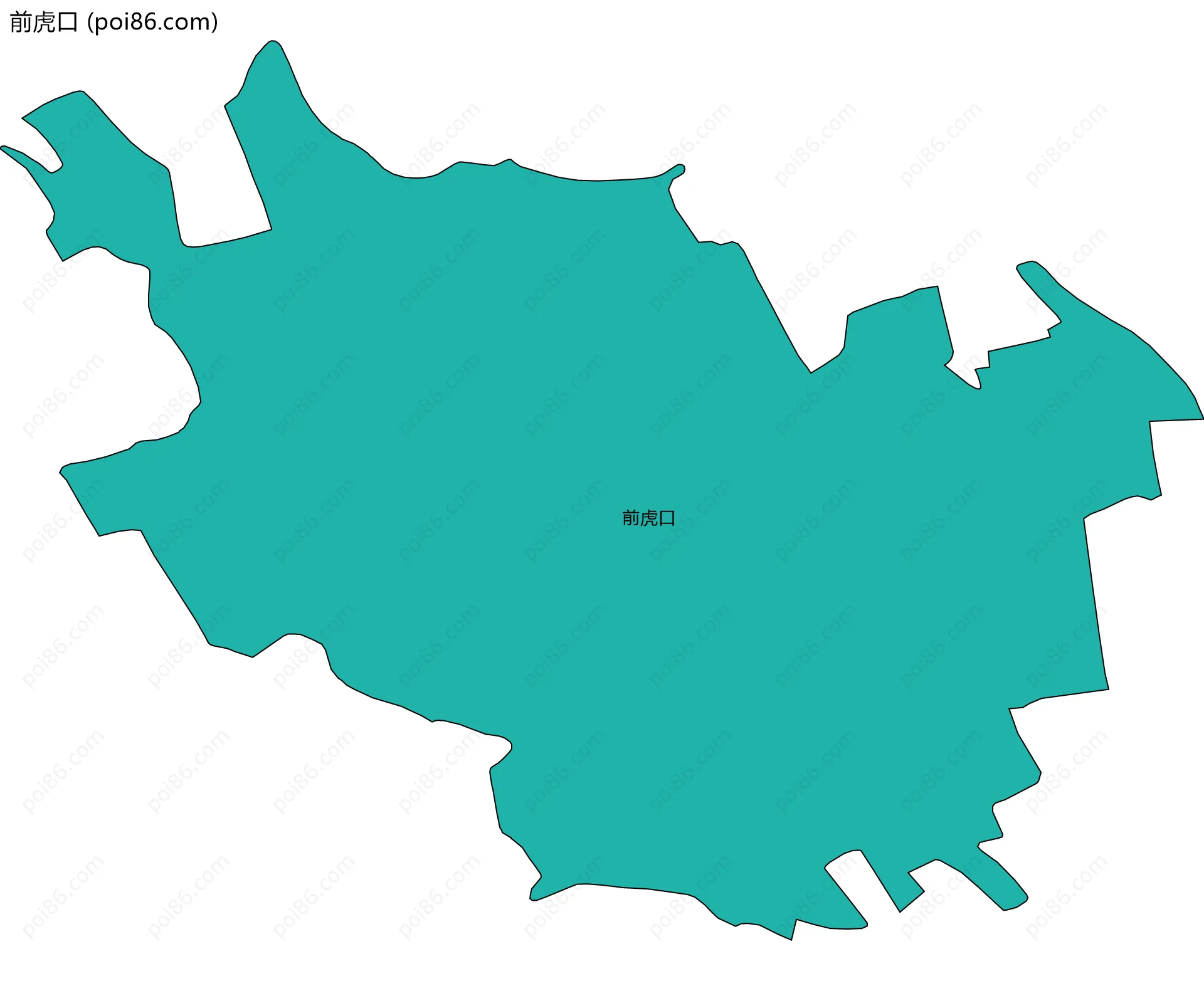 前虎口边界地图
