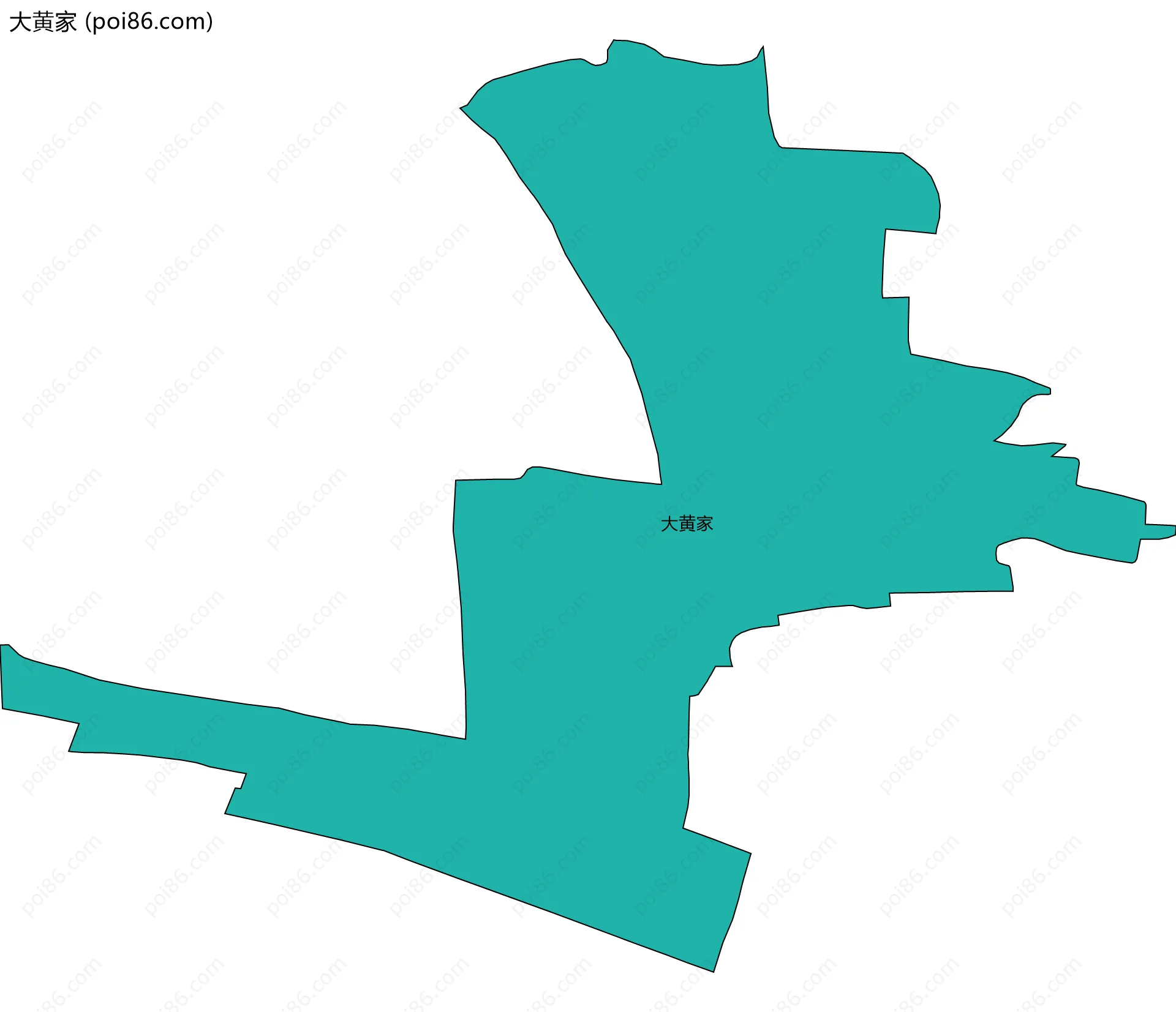 大黄家边界地图