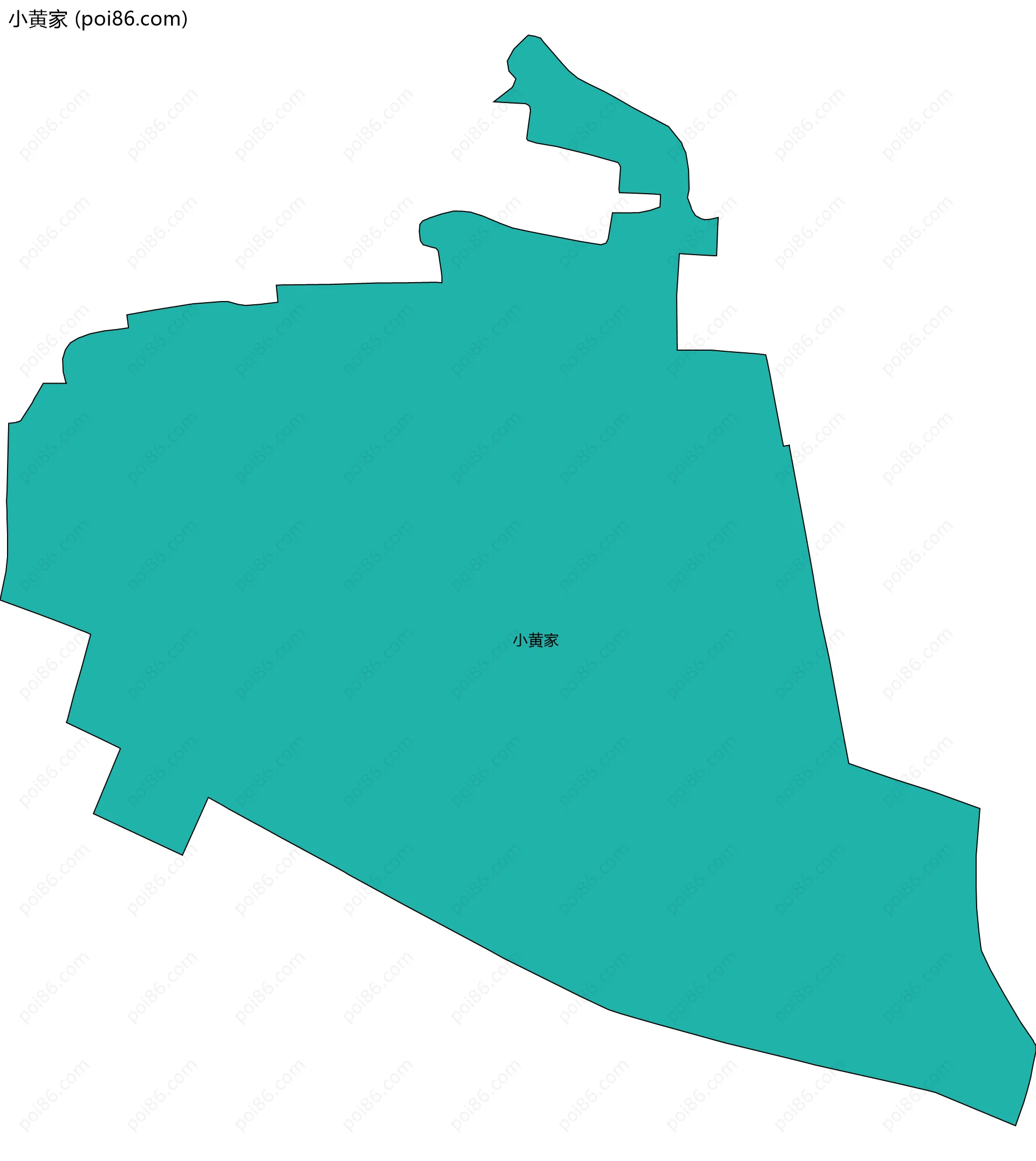 小黄家边界地图