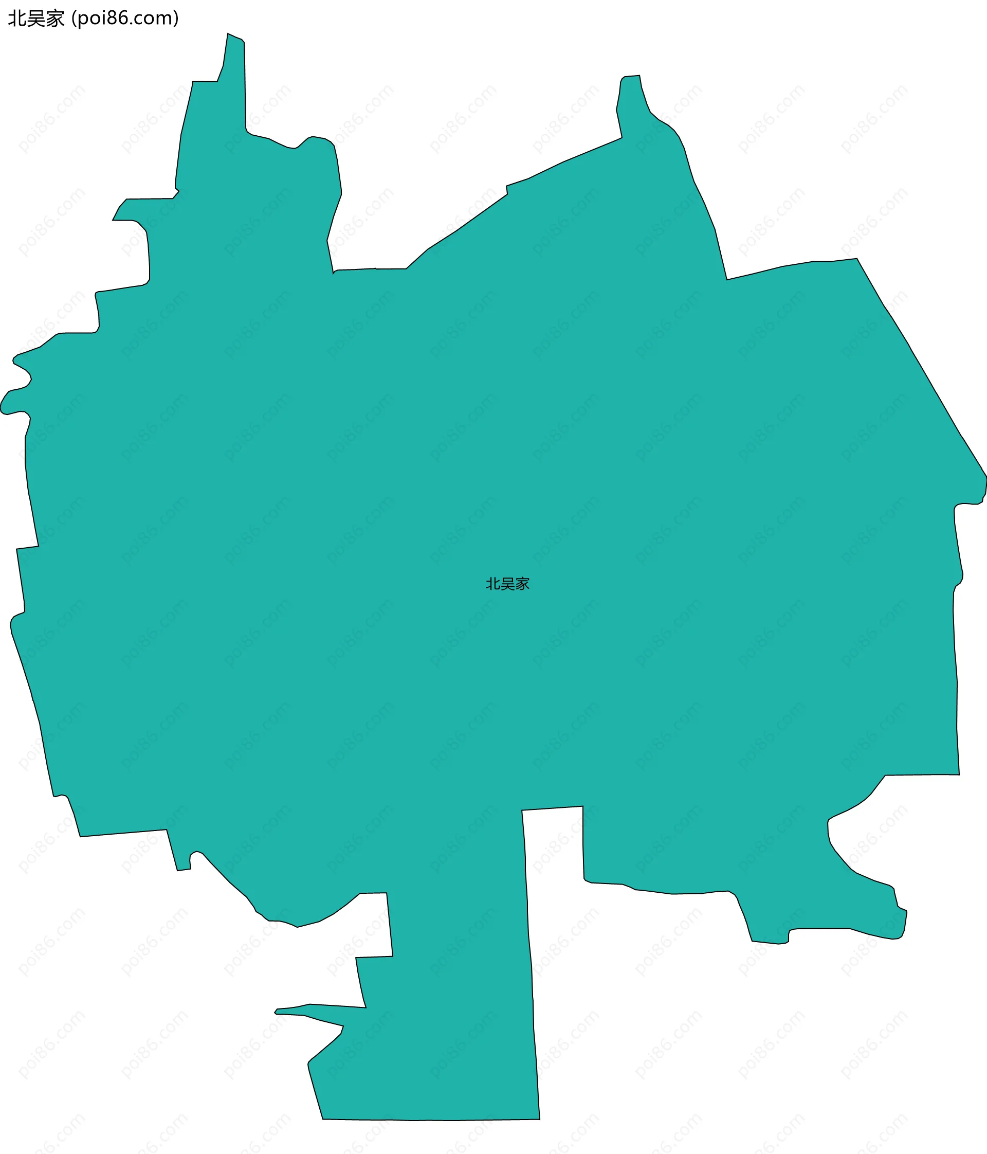北吴家边界地图