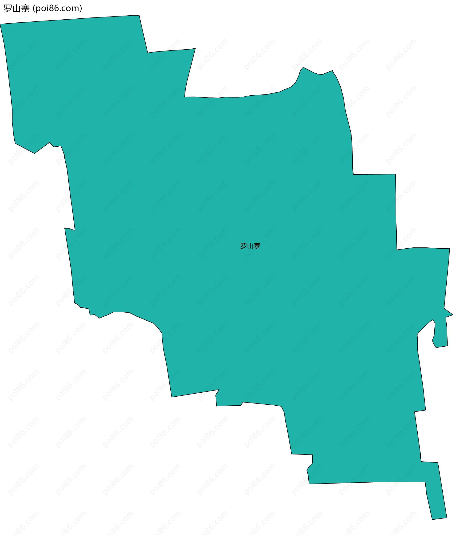 罗山寨边界地图