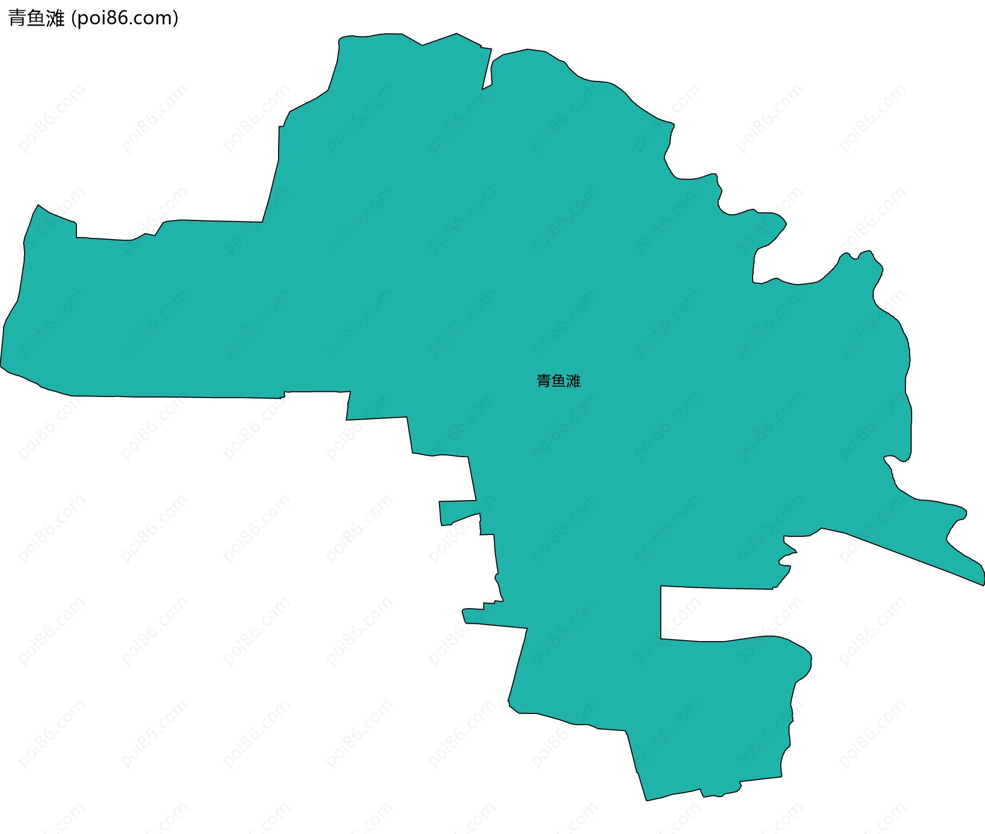 青鱼滩边界地图