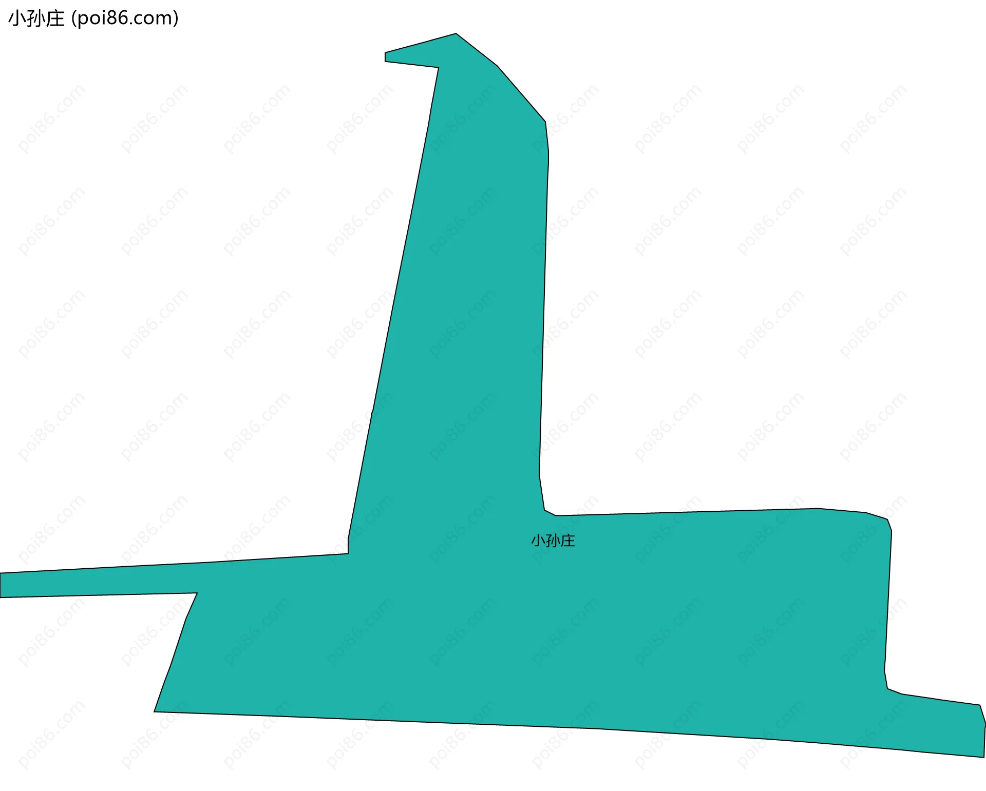 小孙庄边界地图