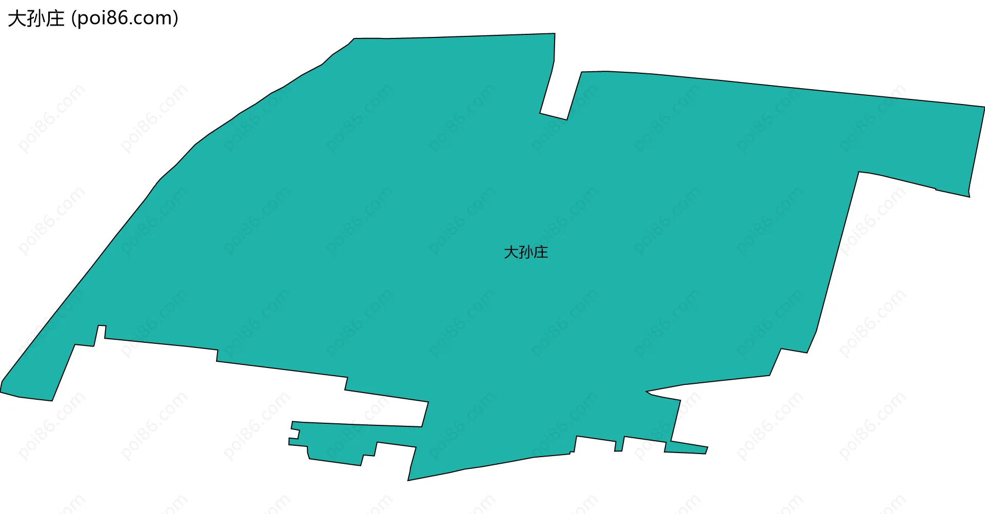 大孙庄边界地图