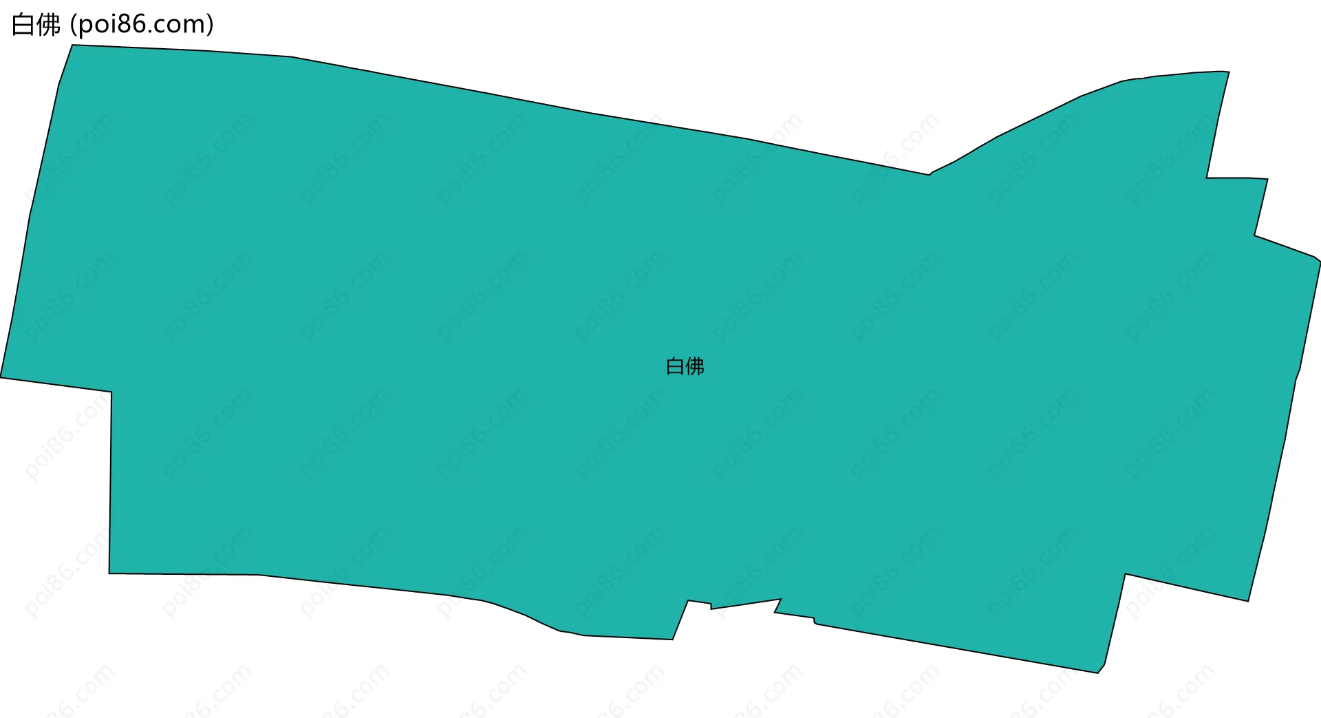 白佛边界地图