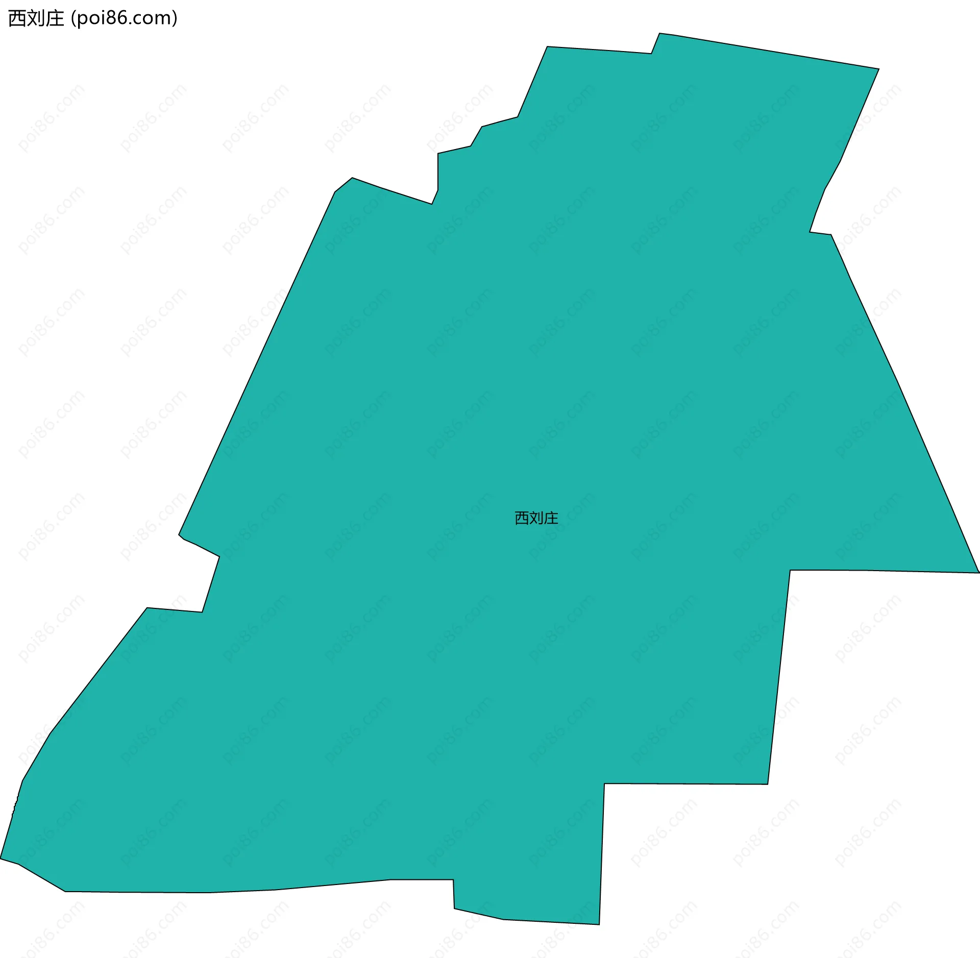 西刘庄边界地图