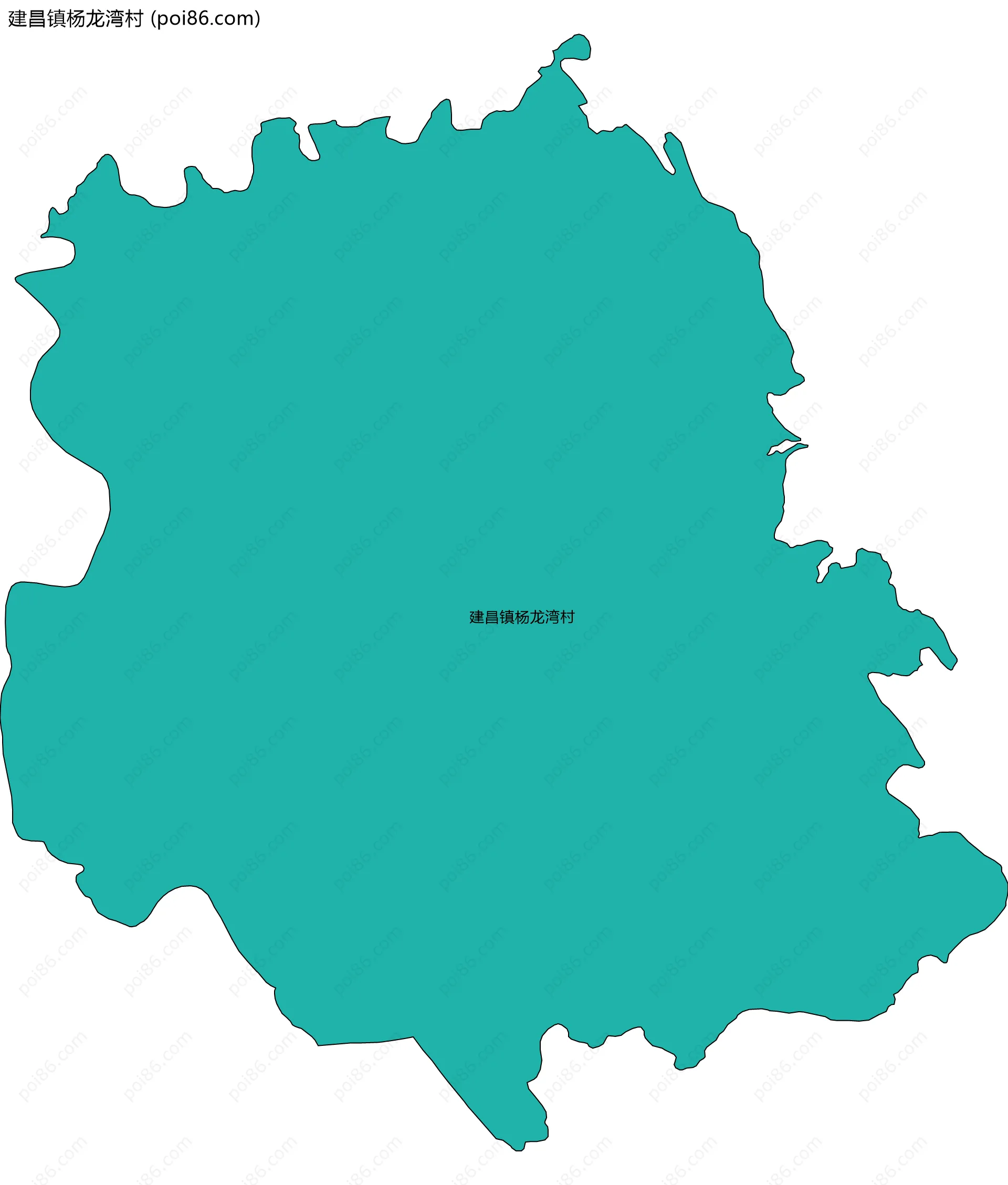 建昌镇杨龙湾村边界地图