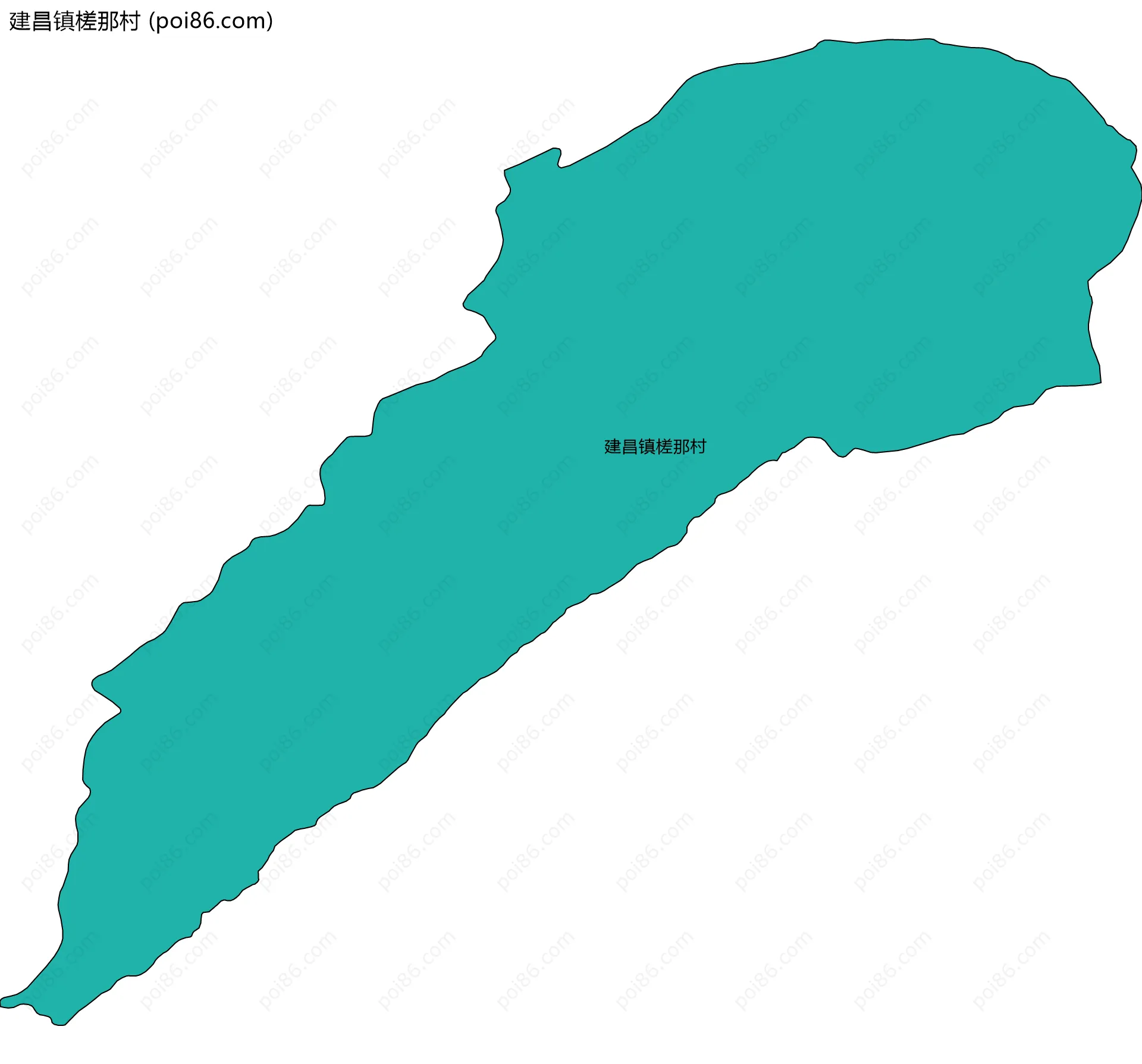 建昌镇槎那村边界地图