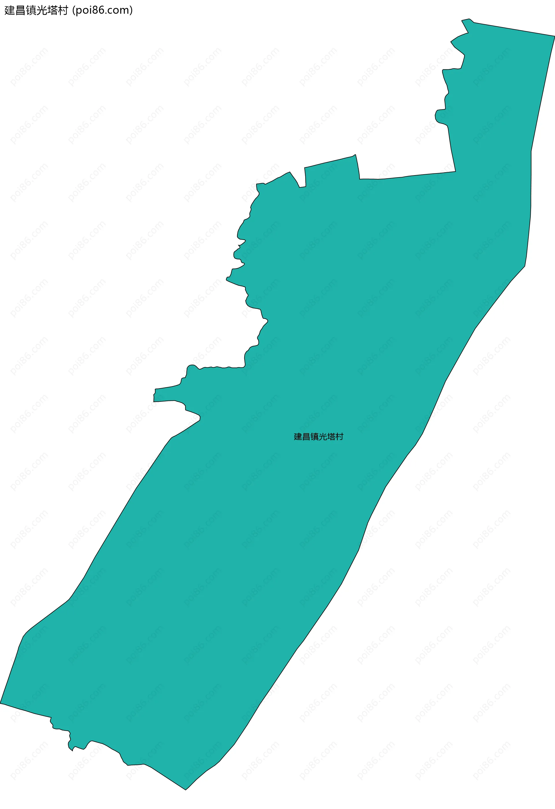 建昌镇光塔村边界地图