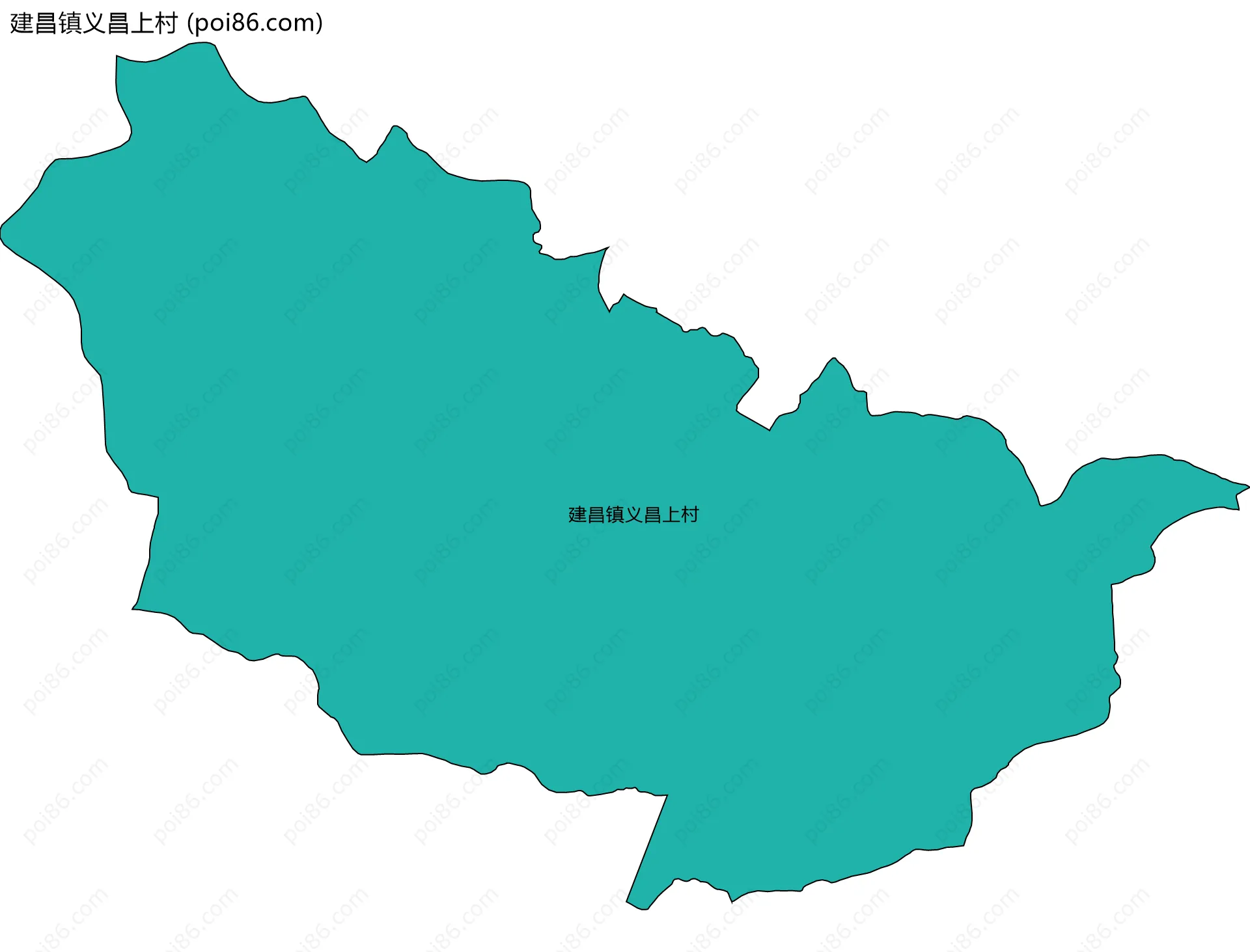 建昌镇义昌上村边界地图