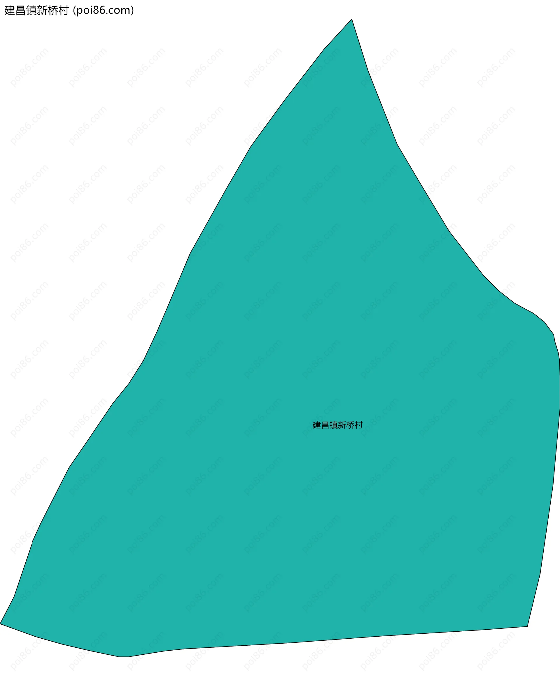 建昌镇新桥村边界地图