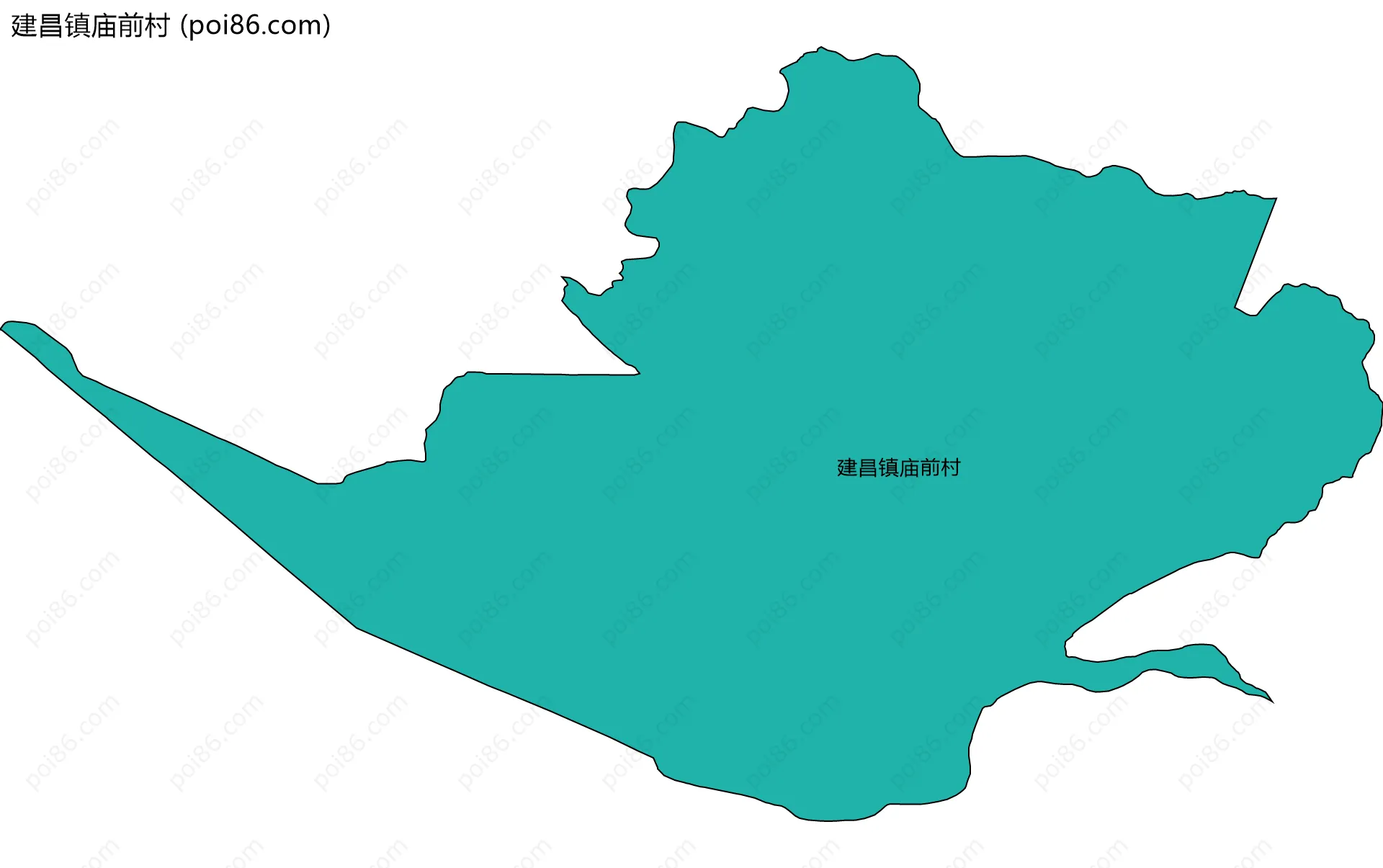 建昌镇庙前村边界地图