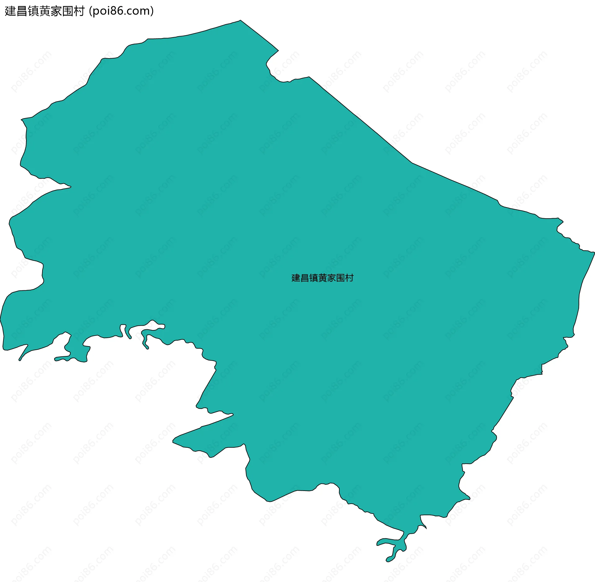 建昌镇黄家围村边界地图