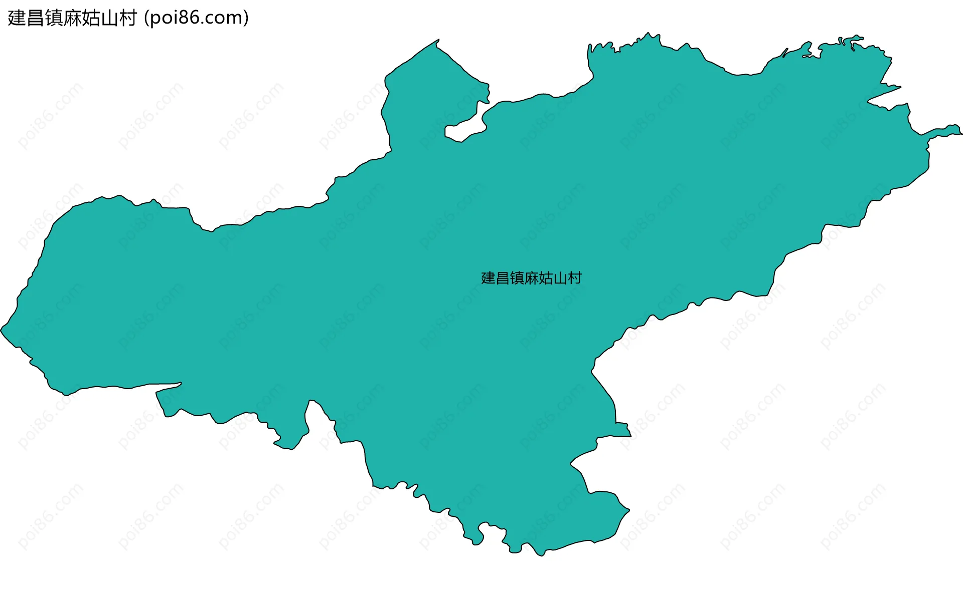 建昌镇麻姑山村边界地图