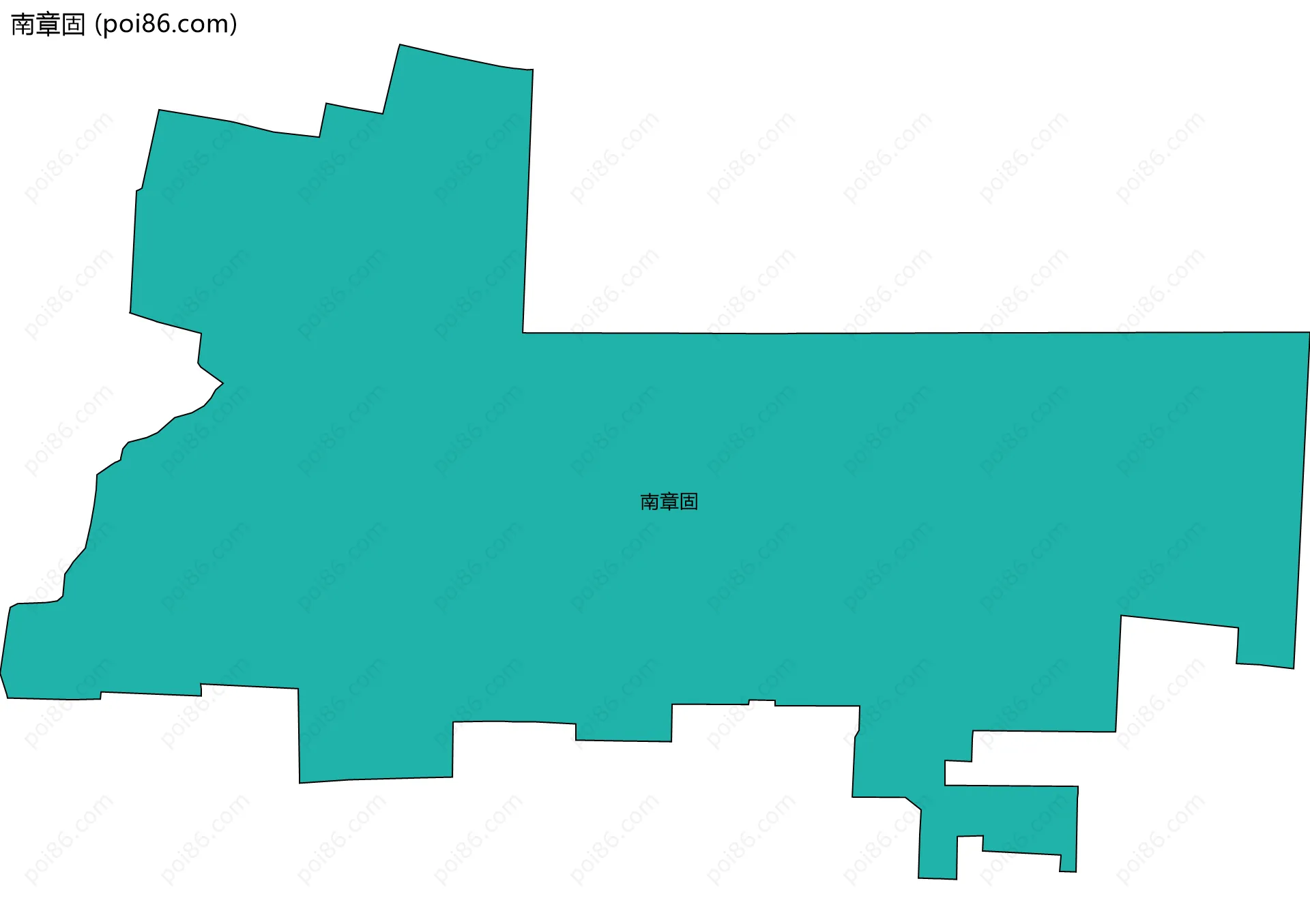 南章固边界地图