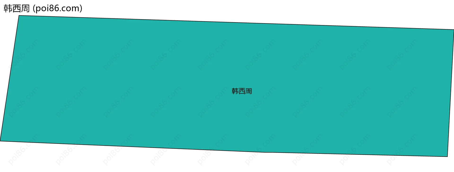 韩西周边界地图
