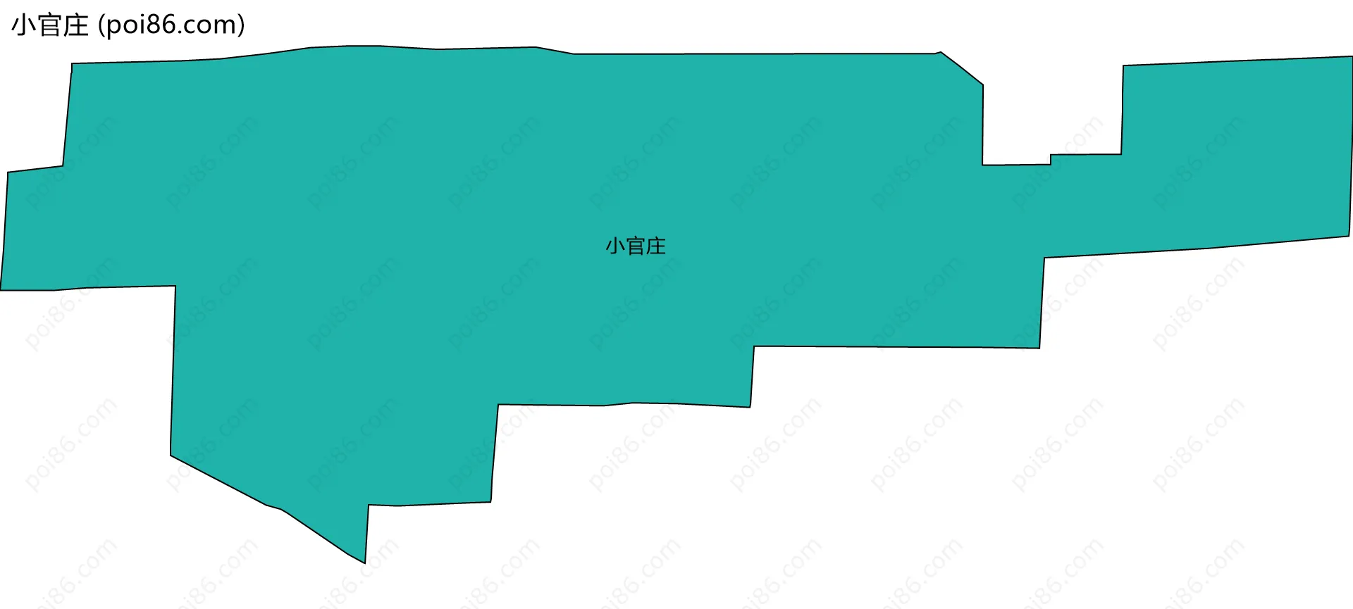 小官庄边界地图