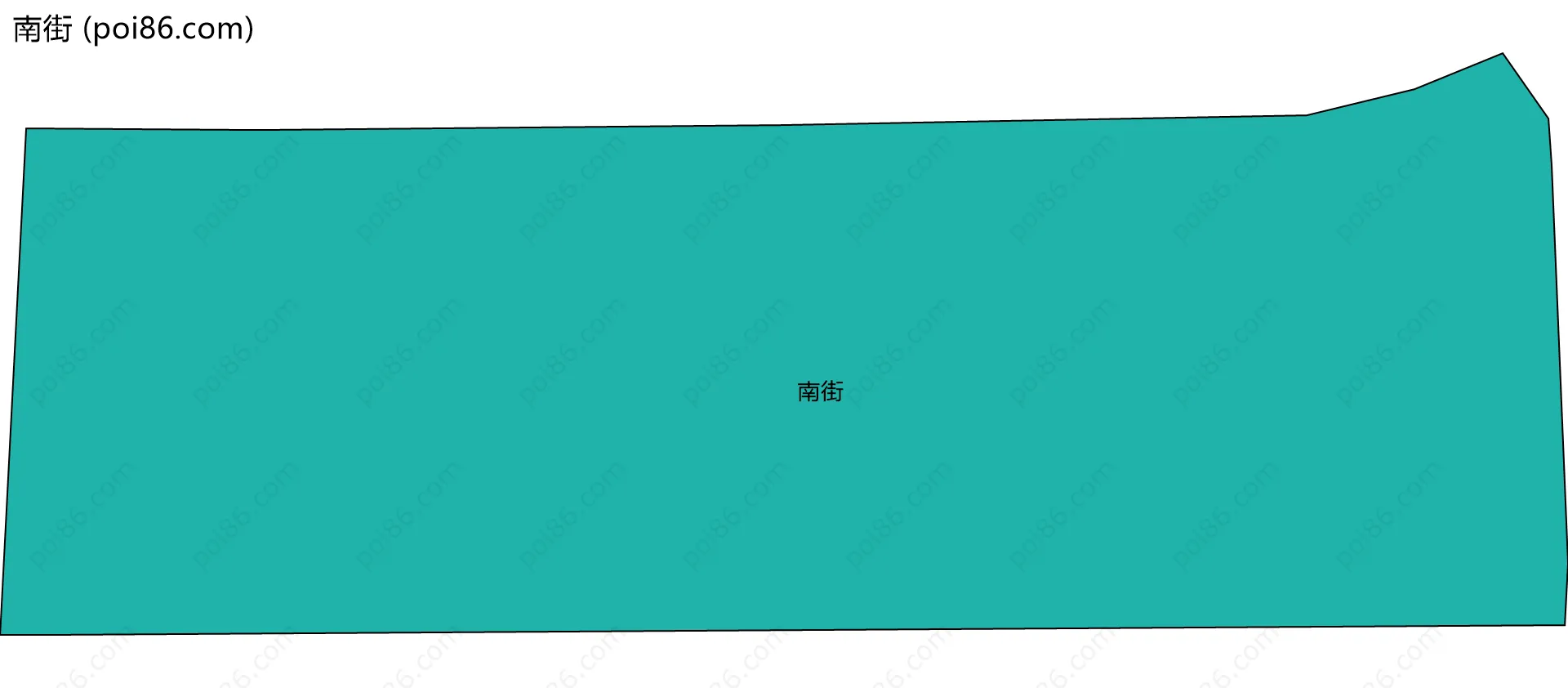 南街边界地图