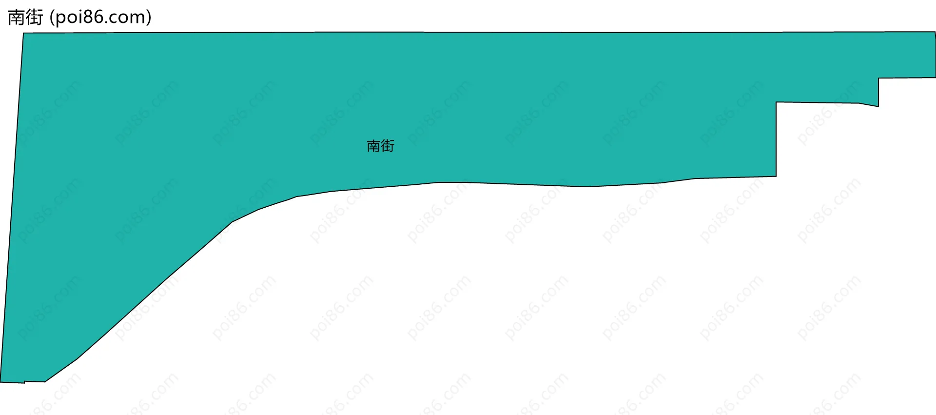 南街边界地图