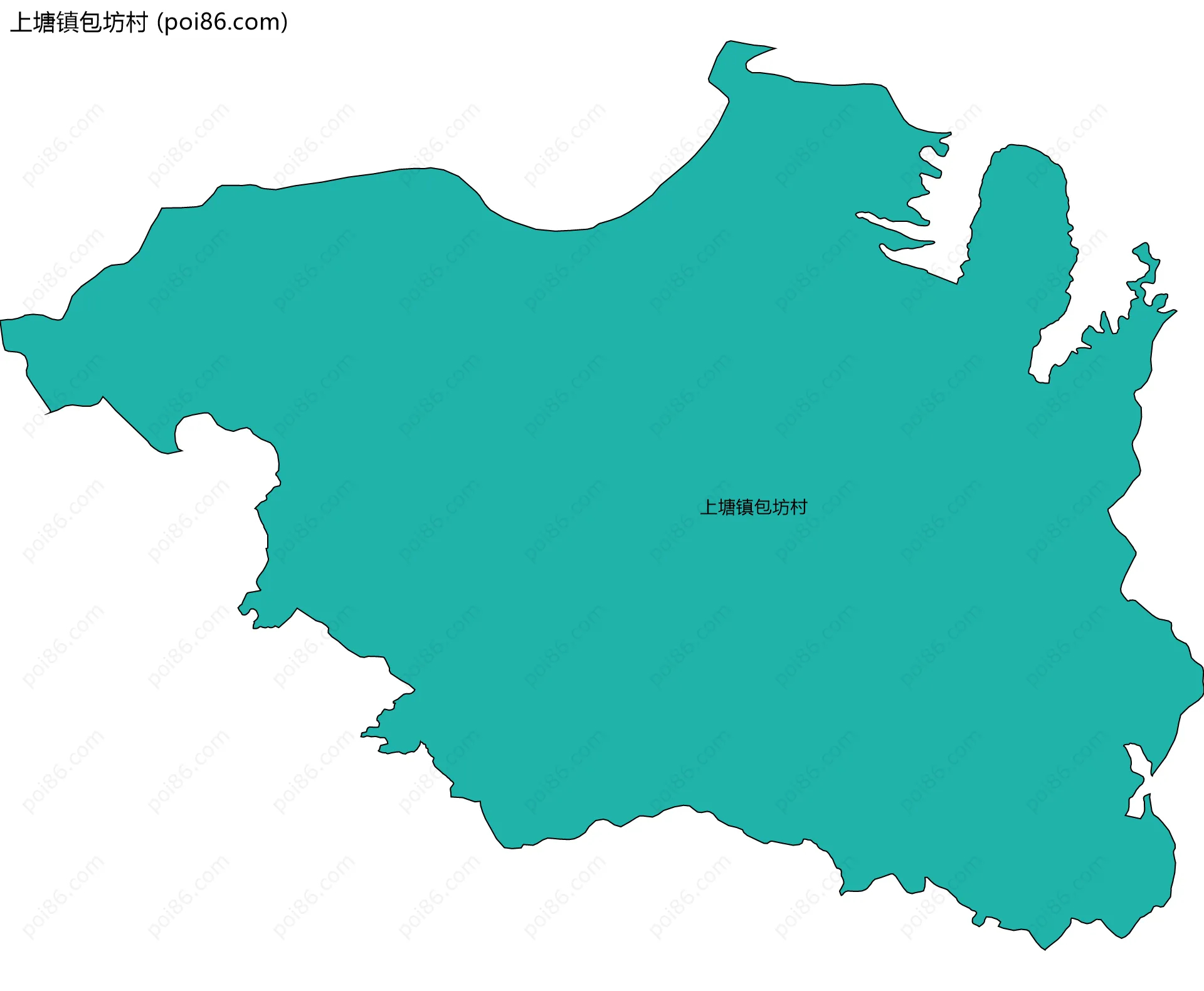 上塘镇包坊村边界地图