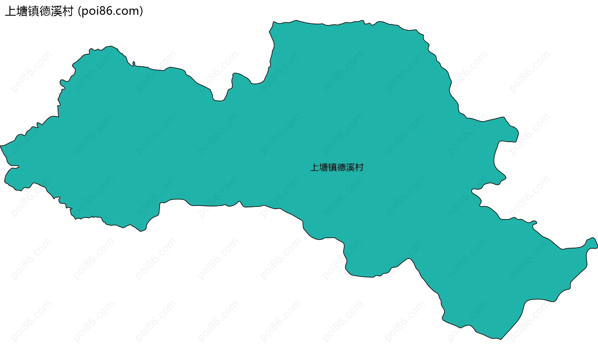 上塘镇德溪村边界地图