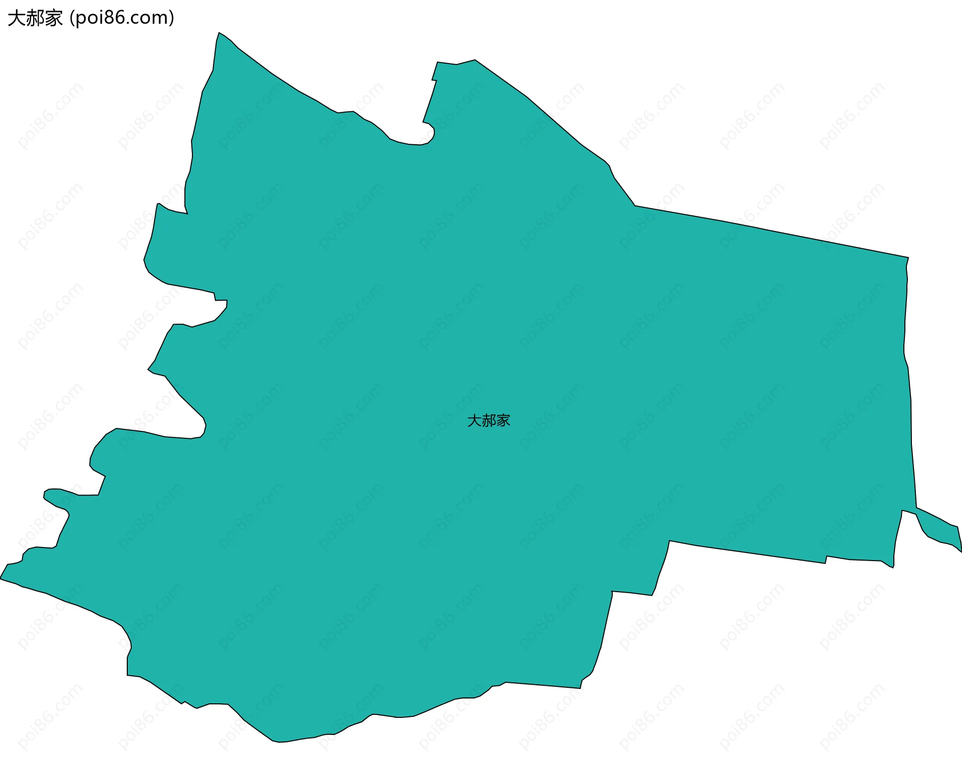 大郝家边界地图